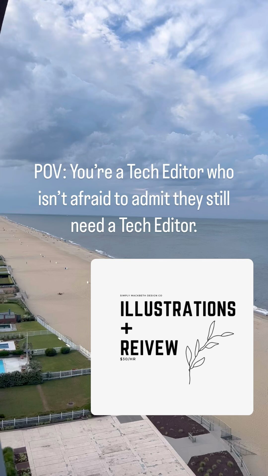 It’s SUPER easy to miss technical errors in our own work. I mean we’ve only been staring at it for a bajillion hours - how could we miss it?! 😏 having fresh eyes from someone else will help!
If you are looking for a Tech Editor, i have opened up spots! For more info, message me or head to my website.
Ps. Thanks to my TE sister for catching this error