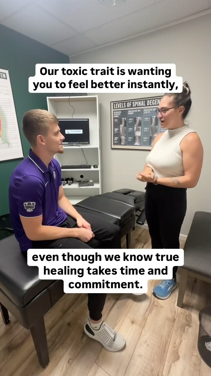 One adjustment won’t fix it all… but here’s what will 👇
Healing takes time—and we get it, you want to feel better instantly. But here’s the thing: true transformation isn’t a one-time event; it’s a journey. ✨
At our office, we focus on:
🔑 Consistent care plans tailored to your nervous system.
💡 Helping you find long-term solutions, not quick fixes.
🙌 Celebrating the little wins along the way (hello, better sleep, less stress, and fewer headaches!).
When it comes to your health, patience + commitment = results.
💬 Drop a ‘YES’ in the comments if you’re ready to start your healing journey.
🎥 Share this with someone who needs a reminder that lasting change takes time.