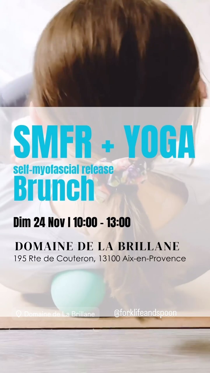 ✨ Atelier Auto-libération Myofasciale (SMFR) & Yoga dans les vignes ✨
Envie de découvrir les bienfaits de l’Auto-libération Myofasciale (SMFR) ? Rejoignez-moi pour un moment unique au cœur des vignes, au Domaine de la Brillane ! 🍇
Programme :
10:00 Accueil
10:15 Techniques de SMFR & Yoga
12:00 Buffet Brunch par @ forklifeandspoon
13:00 Fin de l’atelier
📅 Dimanche 24 novembre
📍 Domaine de la Brillane, Aix-en-Provence
La pratique de l’auto-libération myofasciale permet de :
💪 Optimiser vos performances sportives
🛡️ Réduire les risques de blessures
⚡ Faciliter une récupération rapide en diminuant courbatures et raideurs
🧘♀️ Augmenter votre souplesse et votre amplitude de mouvement
Venez profiter d’un atelier @domainedelabrillane pour relâcher les tensions, renforcer votre corps et retrouver un bien-être durable… le tout dans une ambiance conviviale et relaxante. 🌿✨
#SMFR#autoliberationmyofascial#yoga#yogavinyasa#yogaiyenar#yogapoursanté#yogapoursportifs#aixmaville