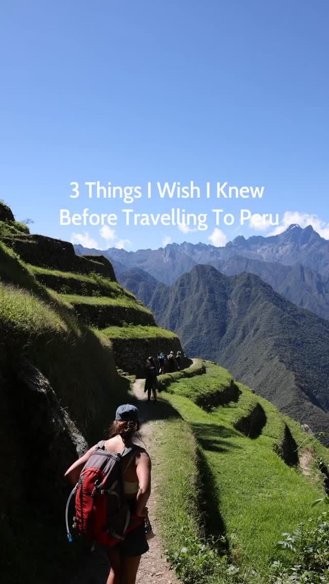 There’s soo many things I wish I knew before I travelled to Peru BUT I know we all have the attention span of a goldfish these days lol so I will try to keep it short!! 😅
1️⃣ BOOK YOUR MACCHU PICCHU TICKETS ASAP!!
Can’t emphasize this enough! Tickets to Machu Picchu can sell out 6 months in advance — even more if you want to hike Huayna Picchu or Machu Picchu Mountain. And Inca Trail permits? Gone even faster!!
This is NOT a “book it when you get there” situation. Imagine flying all the way to Peru… and missing one of the 7 Wonders of the World? BIG. NO. NO.
2️⃣ PACK FOR ALL 4 SEASONS
The weather in the Andes is WILD - it can go from summer to winter in 10 minutes. My advice? Use the onion strategy: LAYERS, BABY. You’ll thank me later 😛🧅
3️⃣ DON’T DRINK PISCO SOURS ON YOUR FIRST DAY
I know it’s tempting, but try to resist it!! Altitude + alcohol are NOT an instant match. They need time to develop their relationship 😝 Same goes for heavy foods. Give your body a day or two to adjust - You’ll have plenty of time to indulge in Peru’s amazing food and drinks. Patience is the queen here!!
*️⃣ If I’m missing any KEY advice, let me know in the comments (or if you want a part 2 with more recommendations!)