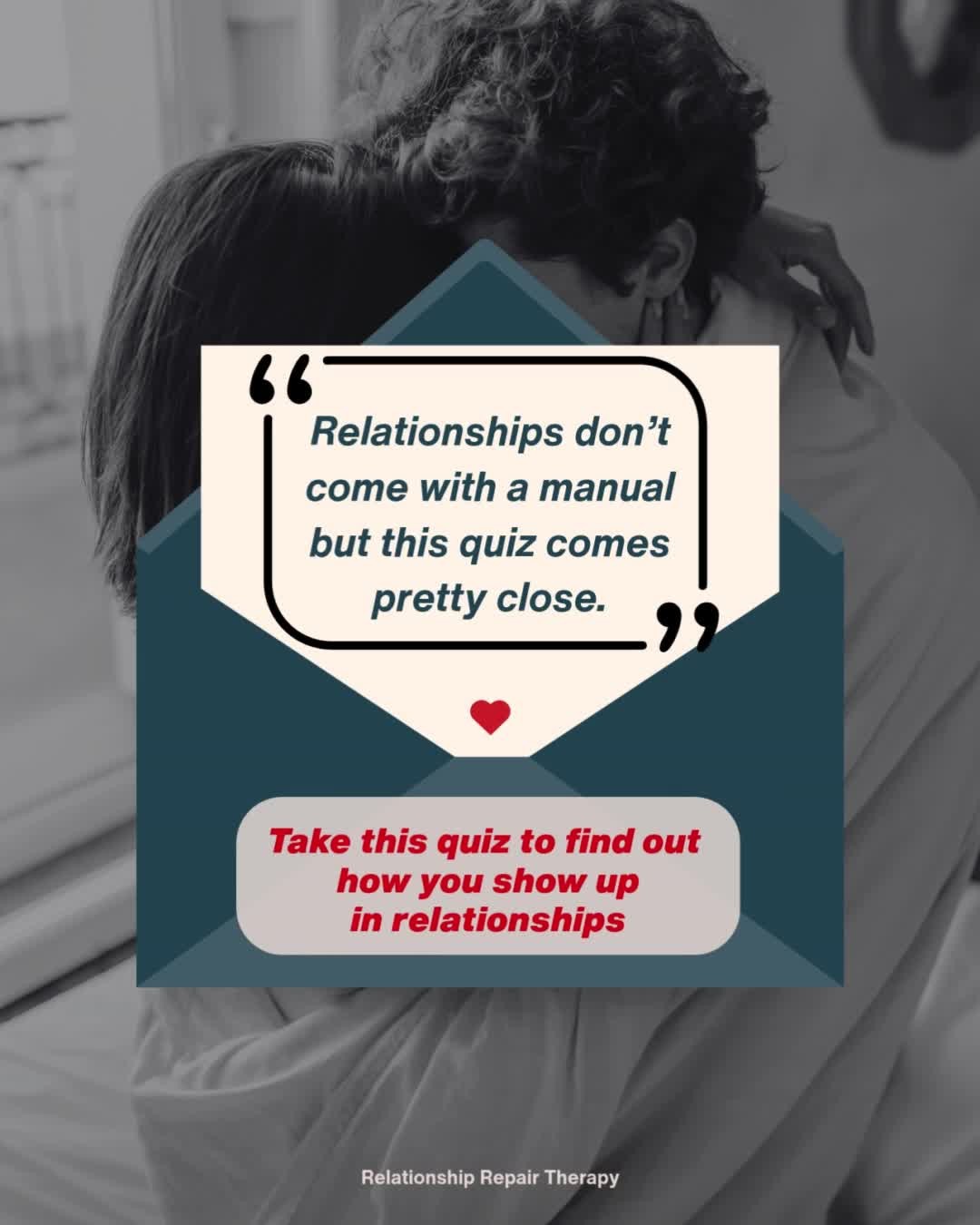 Relationships don’t come with a manual, but this quiz comes pretty close.
If you’re tired of having the same argument over and over...
Or you’re wondering, “Is it me? Is it them? Is it both of us?”
This is for you.
✅ Quick
✅ Eye-opening
✅ Based on real tools that work
👉 Take the quiz: www.relationshiprepairtherapy.com/relationshiprepairquiz
#couple #loveletter #relationship #wife #husband #knowyourdynamic #RLTQuiz