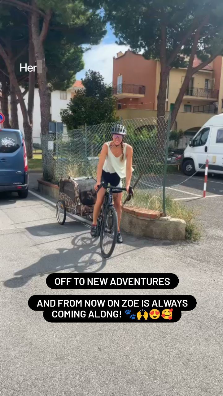 Zoe got a carrier ππ
Finally everything's set and she can come along for my bike rides and future adventures!
We will start "slow" with some bikedrides around Finale before setting off for a multiday adventure at Corsica! π΅ββοΈπ