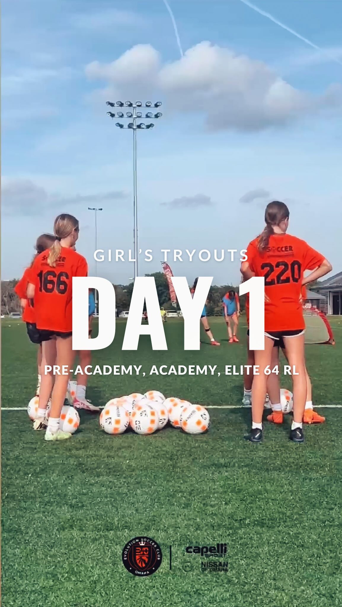 ▪️▪️▪️▪️DAY 1 💥
First night of Evolution 2024/25 season tryouts for Girls’ pre-academy, academy, and select #elite64 RL teams is ✔️
Thank you to everyone who came out last night ⚽️
Round 2️⃣ continues Wednesday, June 5th.
Let’s go EVO!
#omahaevolutionsoccerclub #evolveyourgame #evolvewithus #capellisport #nissanofomaha #omahasoccer #nebraskasoccer #elite64nationalleague