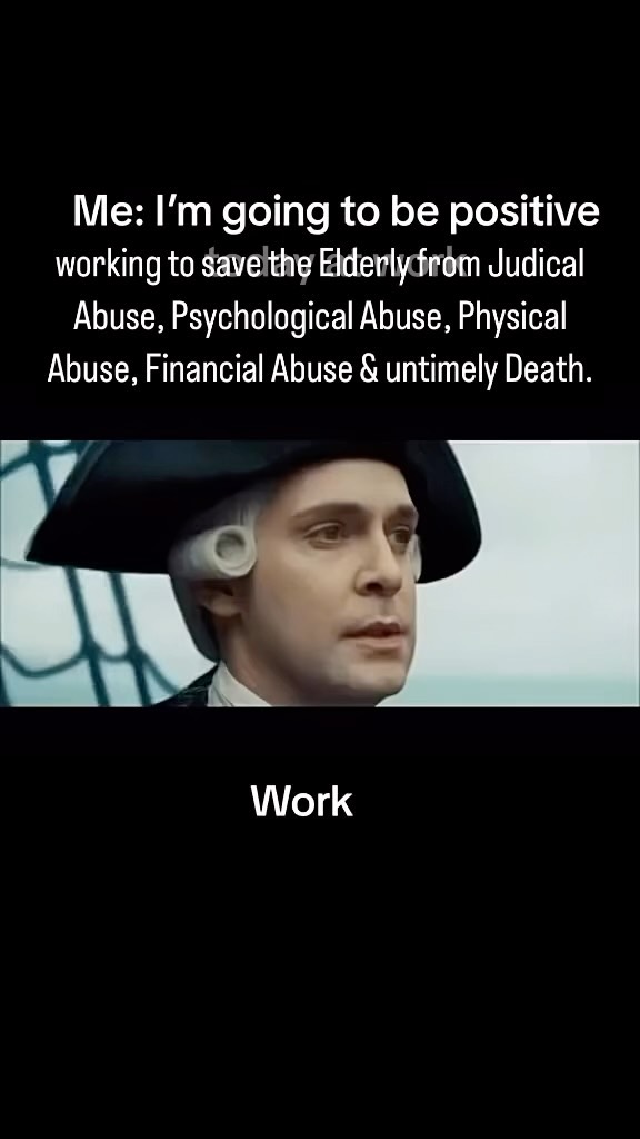 Text Edit change by @elderlylivesmatterusa
Thank you @davedavemicrowave - this is a perfect example of what an Elderly Persons or Dependent Adults’ persons life looks like when they are forced into an abusive Conservatorship or Guardianship that they are not allowed out of Judicially, everything that they intended to be in their last days, hopes and dreams are torn apart. And sad to mention they usually die in these horrific situations, penniless and usually isolated and alone. This is also our activists’ experience as we stand up and fight for the Elderly and Dependent Adult. Thank you Dave with love and respect.
Repost from @davedavemicrowave
•
#conservatorshipabuse #guardianabuse #abolition #abuse #elderly #elderrights #humanrights #civilrights #elderlylivesmatter
