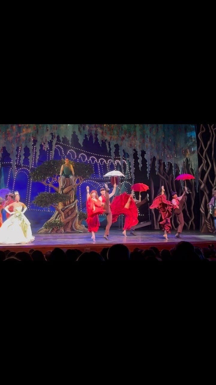 DIG: Mama Odie is so wise and always reminding us to “Dig a Little Deeper.” Whenever we perform this number it’s high energy, good vibes and fun interactions! Even the fireflies are dancing with us down in Bayou!
“You gotta dig a little deeper,
Find out who you are,
You gotta dig a little deeper,
It really ain’t that far”
Thank you Deven for being such a generous partner and sharing this moment onstage together!
💛
@dev.fuller #dig #theprincessandthefrog #bayou #tiana #disney #disneycrewlife #disneyfantasy #disneycruiseline #performer #dancer #magicatsea #fun #magic #digalittledeeper #waltdisney