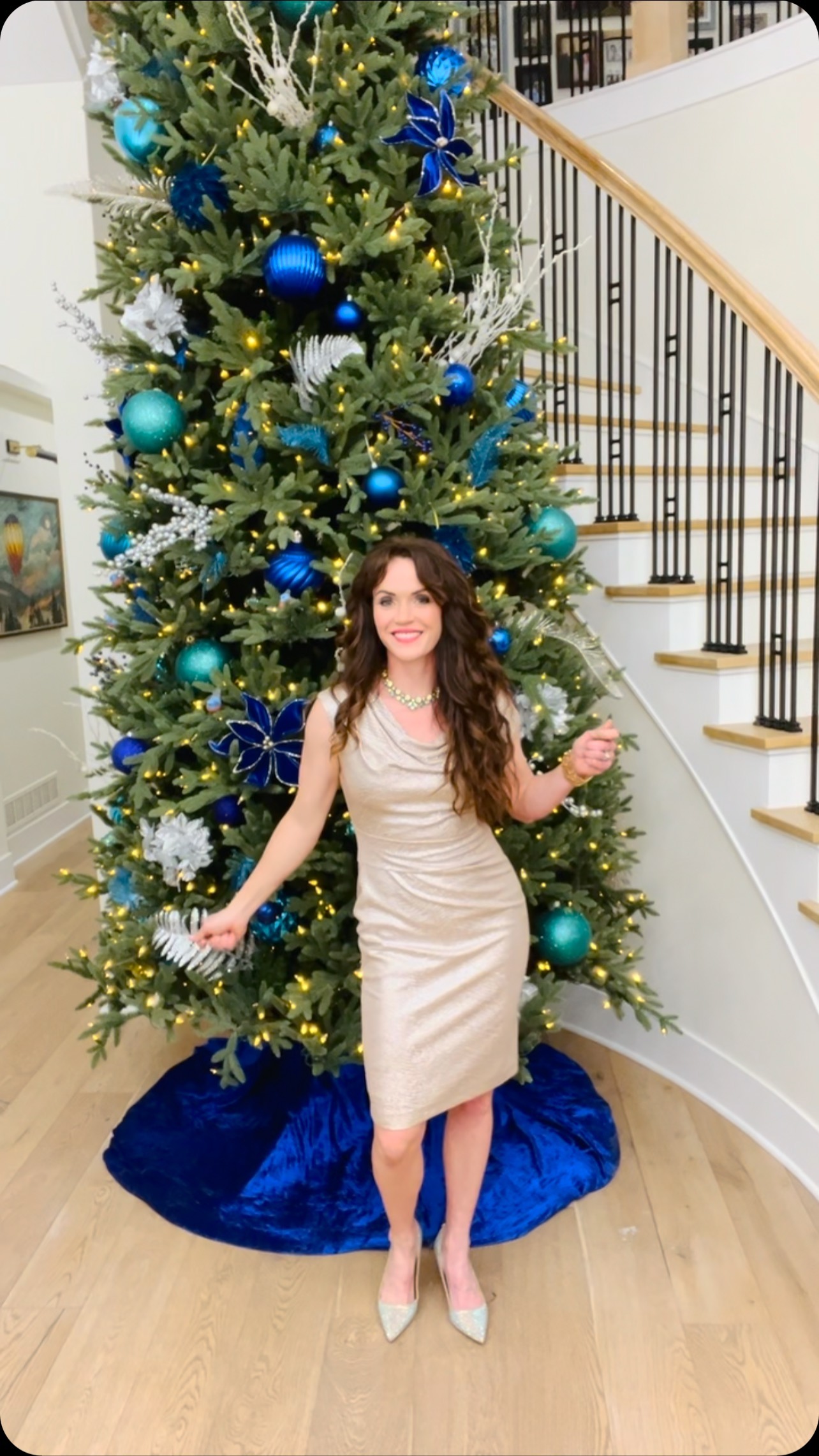 If only going from party to ARTY was this easy! I’d get up in the studio a lot more this time of year.
But since it’s a real PROCESS, and the holidays are so CRAZY, you’ll be seeing more flat works in the near future.
I like to sit and paint with my daughter in the kitchen, or listen to my son share his night-vision goggle adventures while I work on a watercolor at the counter.
It’s hard to talk to your family while wearing a mask and ear protection. Especially when the fire alarm is going off.
2D it is!
Also—in college I was a ballroom dancer. And a sculpture student. One time my sculpture teacher caught me running from the art building with a sequined top on to a dress rehearsal. He was dumbfounded.
“What are you WEARING!?!”
He had only seen me in my welding gear, and it was completely improbable that I could wear heels and sparkles.
But…it is quite plausible.
So don’t limit yourself. Welders can dance. And dancers can grind in more ways than one!
#caterpillarboots #millerwelding #millermatic255 #girlsweldtoo