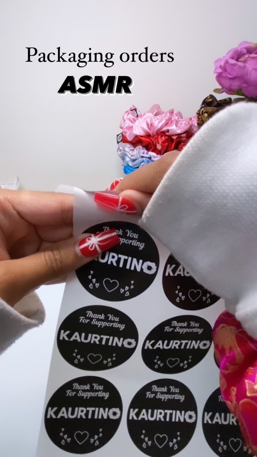Relax & unwind with the soothing sounds of ASMR as we meticulously prepare your orders with care. πβ¨
#ASMR #packingorders #kaurtino #scrunchies