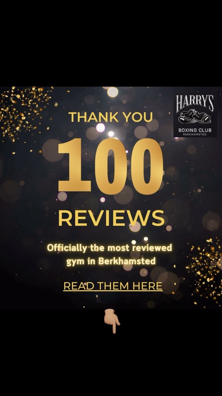 We are very proud to announce we are officially the highest reviewed gym in Berkhamsted with 100 5 star reviews! Thank you so much to everyone that has trained with us over the years! We will continue to evolve, improve and live up to our reputation! 🥊🥊💪🏽💪🏽
Read our reviews here:
https://g.co/kgs/HFnCdnX
#boxing #boxingclasses #boxingfitness #womensboxing #mensboxing #box #youthboxing #womensfitnes #fit #childrensboxing #boxingfit #Berkhamsted #berkhamstedfitness #gym #localgym #coach #newgym #review #levelup #harrysboxingclub #berkhamstedboxing #berkhamstedboxingclub