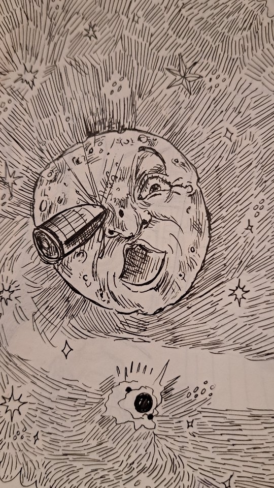 ✏️ While design work has been a little more inconsistent, I've found taking time to make art for arts sake, and really pursue what naturally interests me is like free therapy.
•
•
•
This piece is based off George Melies' Trip to the Moon (from 1902 !!!). Melies' creativity was unmatched and the visuals of this film are truly iconic (the music videos for Carly Rae Jepsen's Loneliest Time and Smashing Pumpkins' Tonight Tonight both take influence from it - and are both amazing songs, let's be honest!)
•
•
•
#wip #designdaily #georgemelies #blackandwhitefilm #atriptothemoon #silentfilm #filmstagram #film #illustrator #illustration #drawing #workinprogress #carlyraejepsen #theloneliesttime #smashingpumpkins #tonighttonight #cinephile #cinephilecommunity #artistsoninstagram #agraphicdesignerdidthat