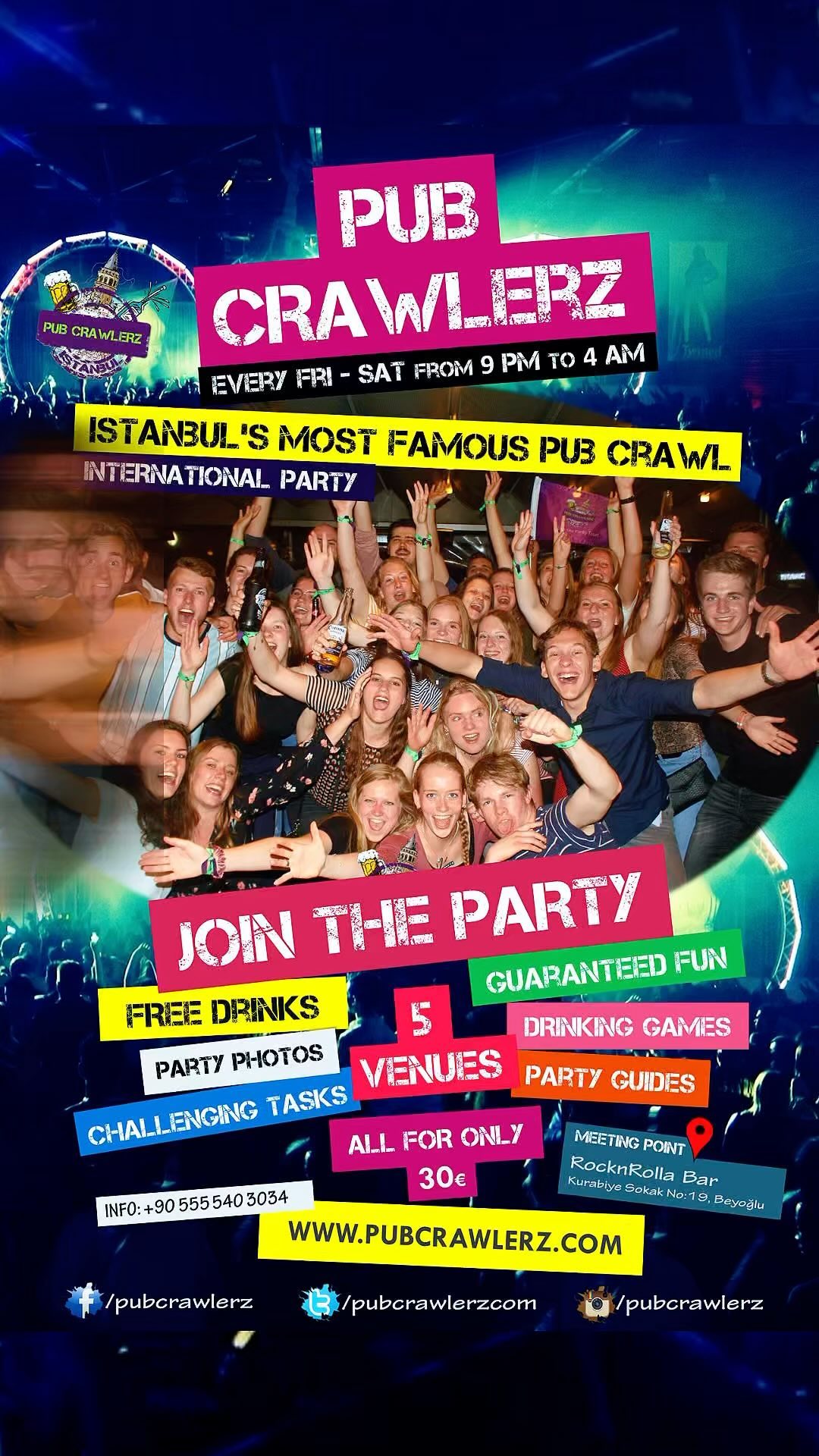 Join the ultimate party! ⚡️Istanbul’s nightlife scene, one bar at a time.
Free Shots, Cool Venues, Great Party Atmosphere, Original Fun🍺
Book Your Ticket NOW!🔞
Istanbul’s Famous Pub Crawl🍒 www.pubcrawlerz.com
#boshporus #istanbul #pubcrawl #istanbultravel #istanbullovers #istanbulnightclub #istanbulpubcrawl #istanbulnightlife #taksim #barhopping #pubcrawlerz #barcrawl #istanbulnights #travelistanbul #thingstodoinistanbul #barcrawlers #istanbulnightout #pubcrawlers #sultanahmet #barhoppingistanbul #clubcrawl #ritimbar #barcrawlistanbul #istanbulevents #taksimsquare #iloveistanbul #istanbullife #pubcrawlistanbul #galatatower #istanbulnight