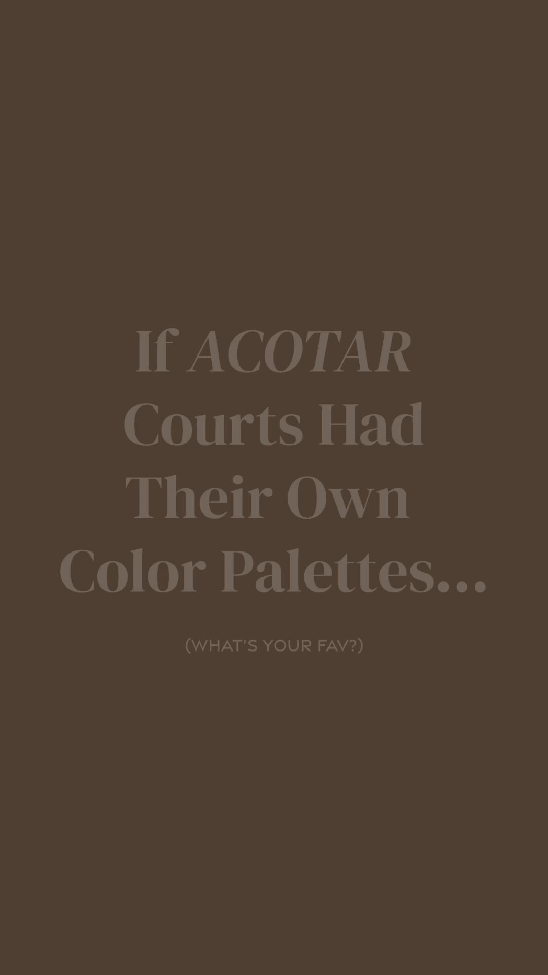 Where are my #booktok girlies? What’s your favorite court? #NightCourt #acotar #graphicdesign #branddesign