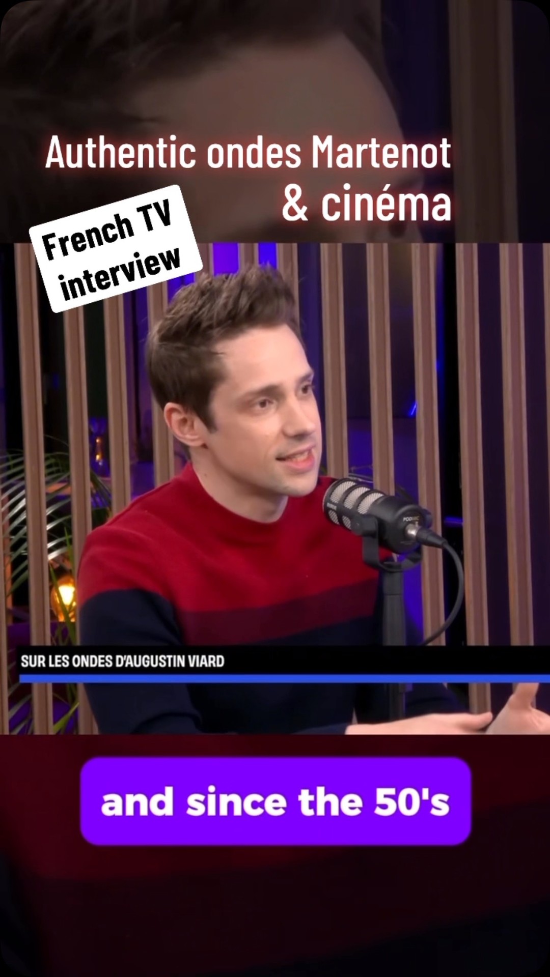 French TV interview excerpt!
Many thanks to @20minutestv and @olivier_quemener for the invitation!
Full interview here:
https://www.20minutes.tv/video/sur-les-ondes-d-augustin-viard/
#ondesmartenot #martenot #soundtrack #electronicmusic #20minutes #television #interview #vintage #music #instrument #cinema #scifi #alien