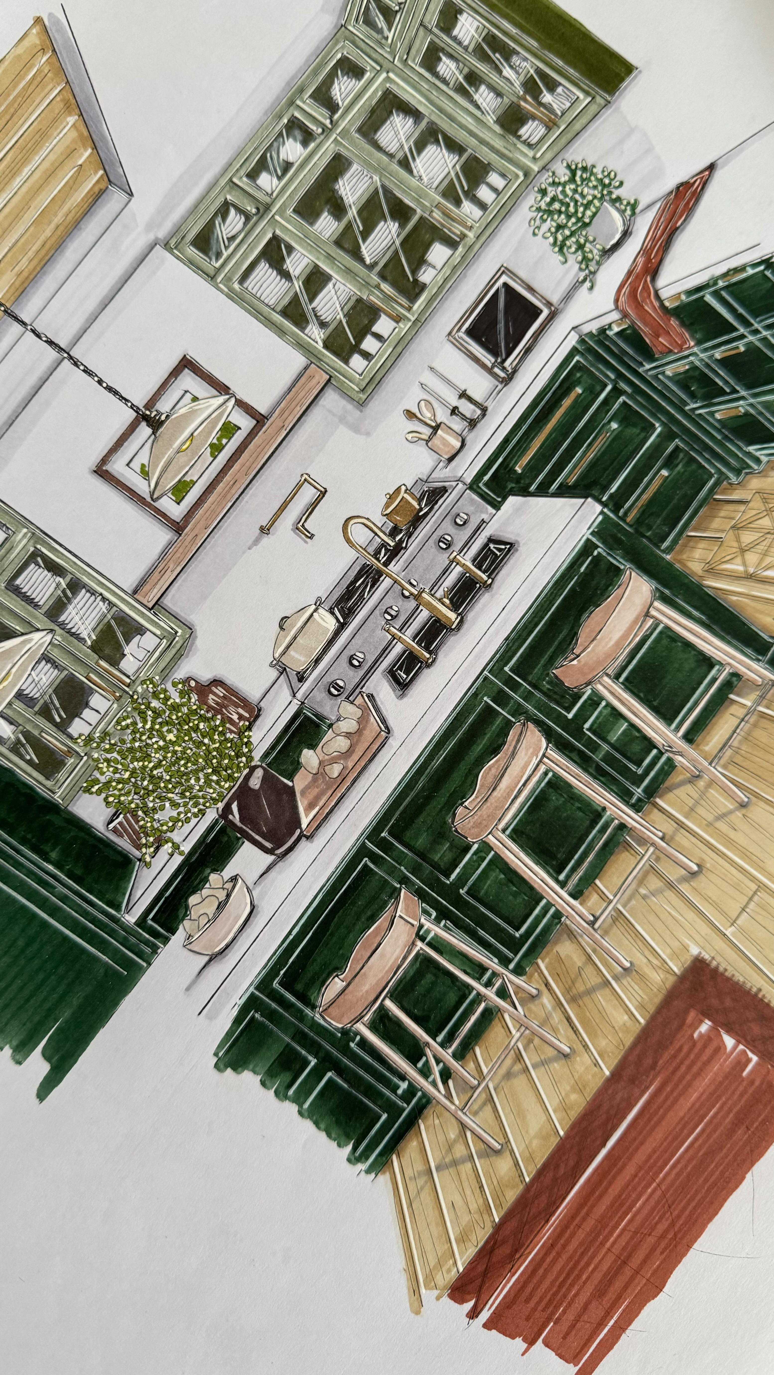 Un peu de dessin par ici ! 😊 Bon weekend à tous 🍂 #architecturedesign #croquis #promarker #dessin #amenagementinterieur #amenagement #design #bordeaux #architectedinterieur #interior #interiordesign