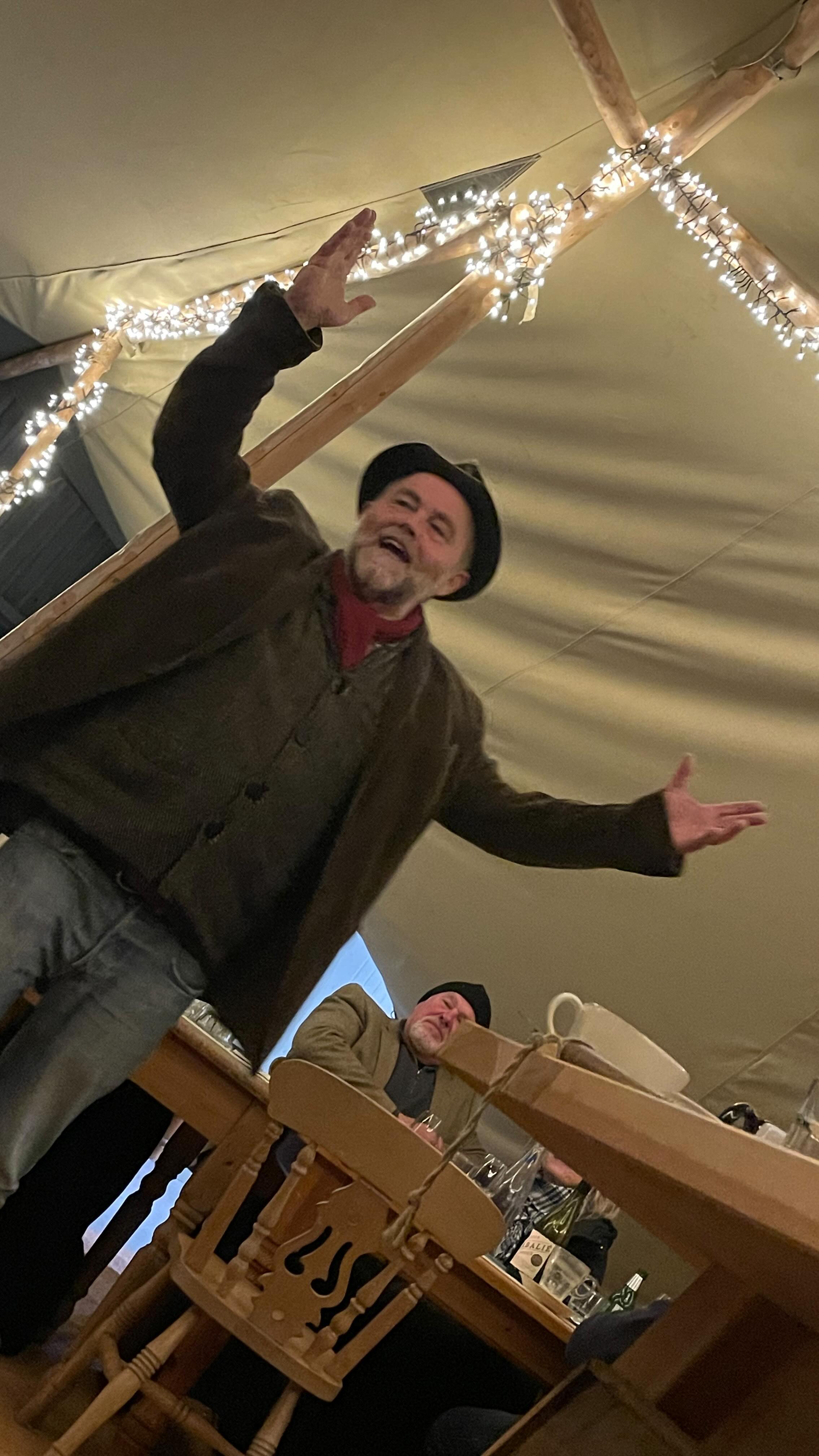 The Yarnsmith of Norwich came and told tall tales on Arthurian legends at our Supper and Story Telling evening on Saturday, and what a night was had by all! 🔥 ⛺️ 🥘 @davetongestoryteller
Thank you to all who came and joined us, it’s always so lovely to see strangers become new friends over supper in the Tipi. We only have one event left before we fully close for the season so we’re enjoying every last moment of our autumn feasts!
#supperandstorytelling #theyarnsmithofnorwich #suffolkdining #suffolksupperevents #suffolkcoast #suffolkfood #thesuffolkcoast