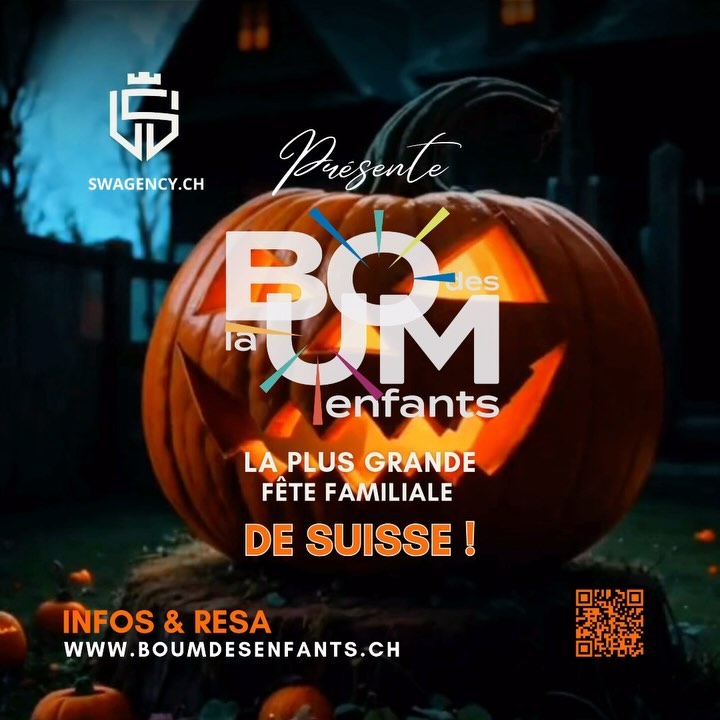🎃 LA PLUS GRANDE FÊTE FAMILIALE DE SUISSE 🎃 Spéciale “HALLOWEEN” avec @funplanetkidsrennaz !
LA BOUM DES ENFANTS by @swagency.ch est de retour pour une soirée unique en son genre, festive et familiale, où petits et grands pourront créer des souvenirs magiques ensemble ! ✨
🎶 Ce qui vous attend :
⭐ Musique endiablée : Notre DJ mettra le feu à la piste de danse !
⭐ Piste de danse : Bougez sans limite, que vous soyez enfant ou parent !
👻🧙♀️ Animations captivantes : Avec l’arrivée de la sorcière bien aimée.
🤖 La présence de notre mascotte « LENY » le robot géant ! Et bien plus encore.
Distribution de bonbons 🍬 : Une pluie de douceurs pour nos petits monstres.
Tombola et surprises 🎁
Concours de déguisement : Sortez vos costumes les plus effrayants ou créatifs et tentez de remporter le prix !
Ne manquez pas l’événement familial de l’année ! 🎉🧙♀️🧛♂️