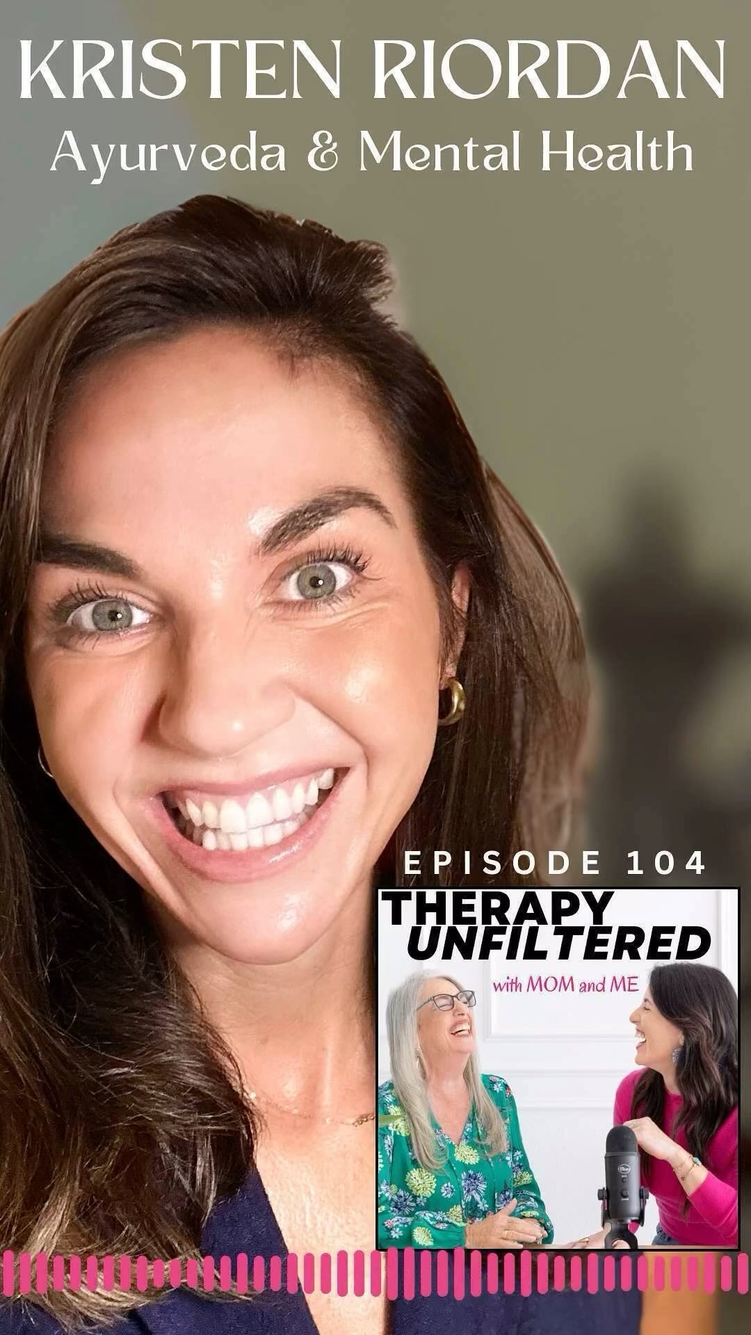 What an amazing conversation with @kristen_Lillian on the profound intersection of Mental Health & Ayurveda! In this episode on the @therapyunfilteredpodcast, Kristen shares in detail how our physical body and mental/emotional body are intrinsically linked and how she is guiding her clients through this awareness and healing process.
Kristen Lillian Riordan (maiden name Schneider) is a registered mental health counseling intern, board certified Ayurveda counselor, international yoga teacher and author. Kristen helps people, primarily women, understand the mind-body connection and use practical Ayurvedic and mental health tools to navigate life with more awareness and balance. Kristen is especially passionate about helping women traverse pregnancy and postpartum anxiety & depression.
Tune into Episode 104 of Therapy Unfiltered with Mom & Me on your favorite podcast platform to get all of these Ayurveda & Mental Health gems!