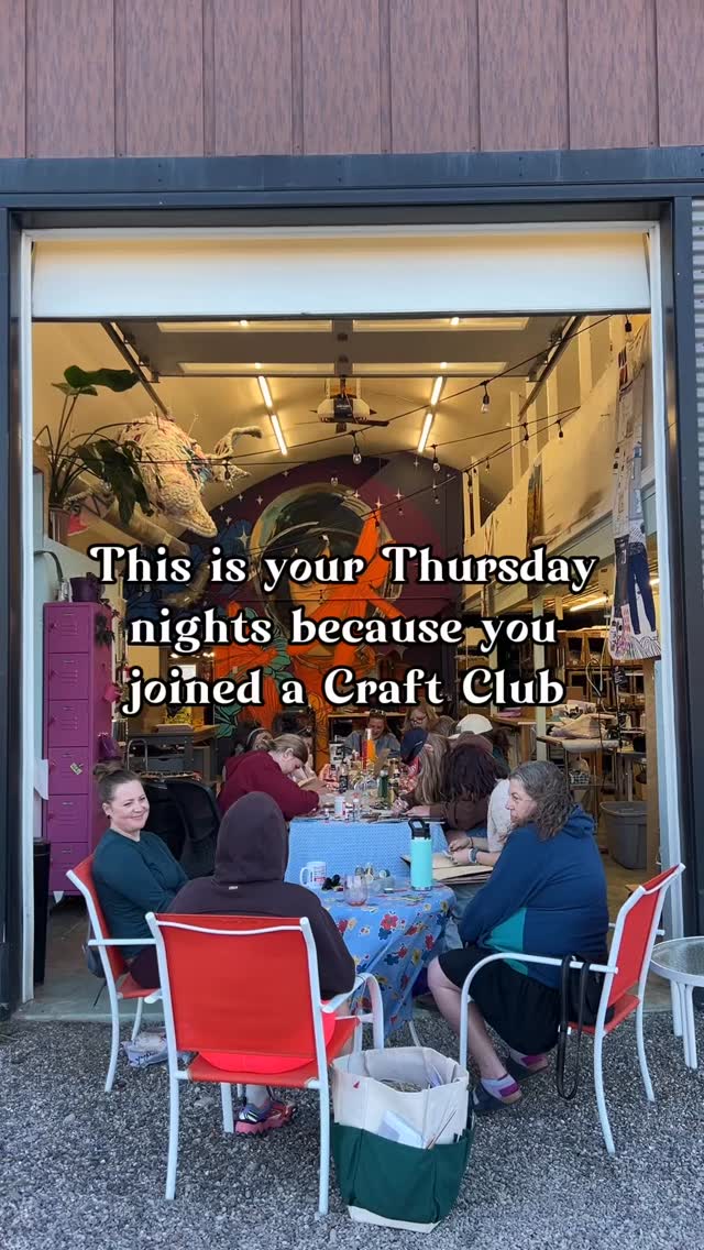 Seriously, you should come to Craft Club. More info on the pinned post and sign up in our bio! 🧵💛