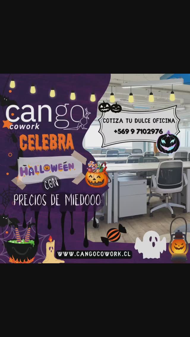¿Estás listo para disfrutar de este rico fin de semana largo?
En Cango Cowork nosotros estamos esperando nuestros dulces o travesuras 🍭🍬🤭🎃👻☠️🫨🧟♂️
No queremos asustarte, pero en Cango Cowork cada vez más se va agrandando la familia y nos quedan poquitas oficinas... No querrás quedarte fuera de nuestra linda comunidad....😱🫨😱🫨😱
No queremos asustarte, pero no querrás arrendar una oficina para tu proyecto que quede mal ubicada y a precios de miedooo 😱😱😱
Imagina estar a pasos de un metro, bancos, centros comerciales, centros medicos...todo, pero TODO a un paso. 💕 Adorable conectividad!
No queremos asustarte, pero te estás perdiendo la oficina So-ña-da y todas las comodidades que tiene Cango para tí.. 😉
Nos quedan poquitos espacios y queremos que seas parte de nuestra comunidad Cango.
Escríbenos a +569 9 710 2976 y Cotiza.
Estamos ubicados en Diego de Velásquez 2079, Providencia. De lunes a viernes de 8:00 a 20:00 hrs.
Un lugar realmente privilegiado para trabajar.
Que disfrutes el fin de semana largo y no hagas muchas travesuras! 🧟♂️👻🍭💕
#arriendodeoficinas #cangocowork #cowork #oficinasprivadas #oficinasenprovidencia #espacioscowork #coworking
#profesionales
#emprendedores
¿Qué prefieres? ¿Dulce o Travesura?