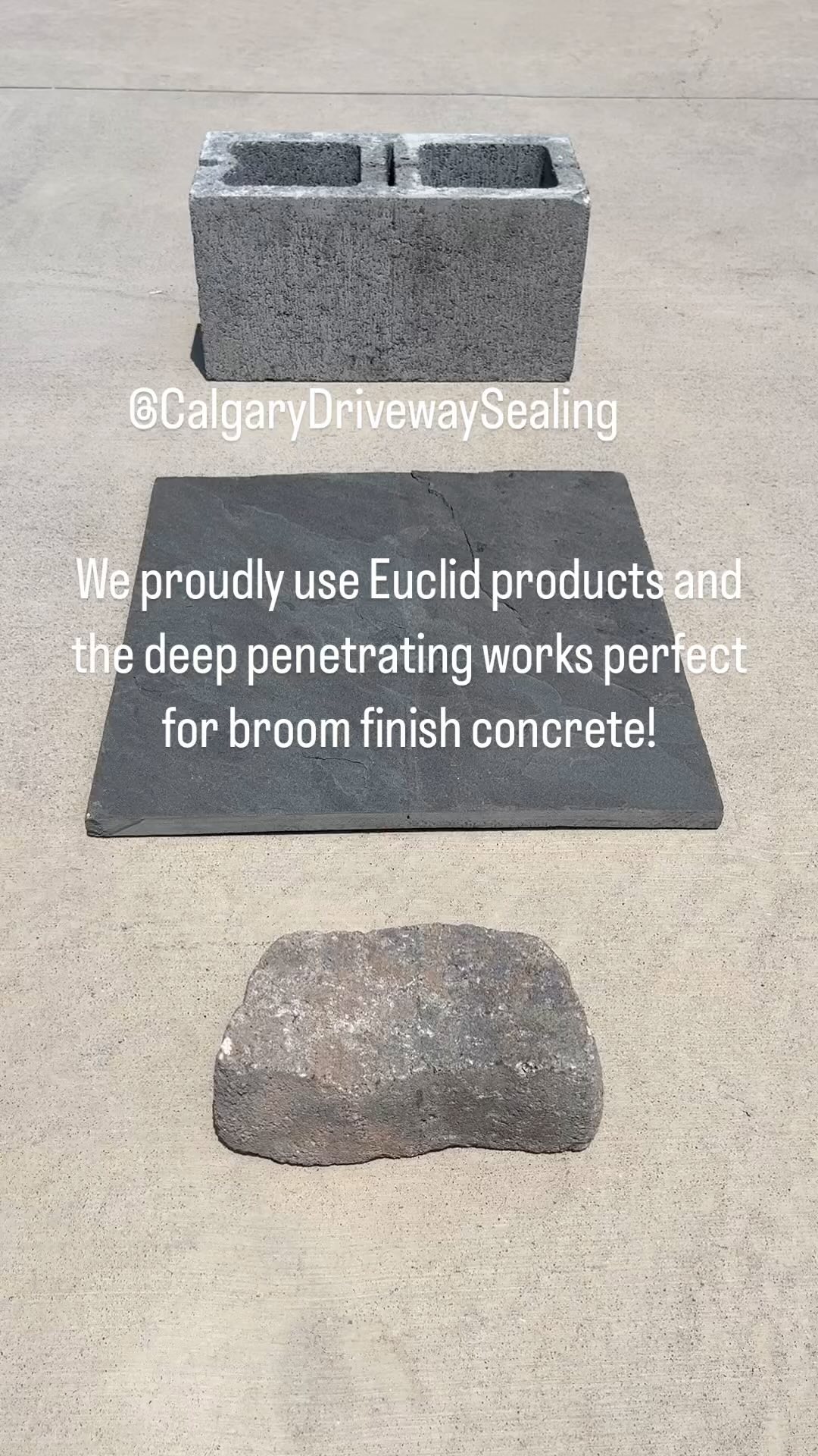 Protect your broom finish concrete by making it water phobic! Helps protect your concrete from the freeze thaw cycles in Calgary. Call us for a free quote! #yyc #yycsmallbusiness #yycconcrete #cgydrivewaysealing #yycdrivewaysealing #yyclocal #concrete #calgary