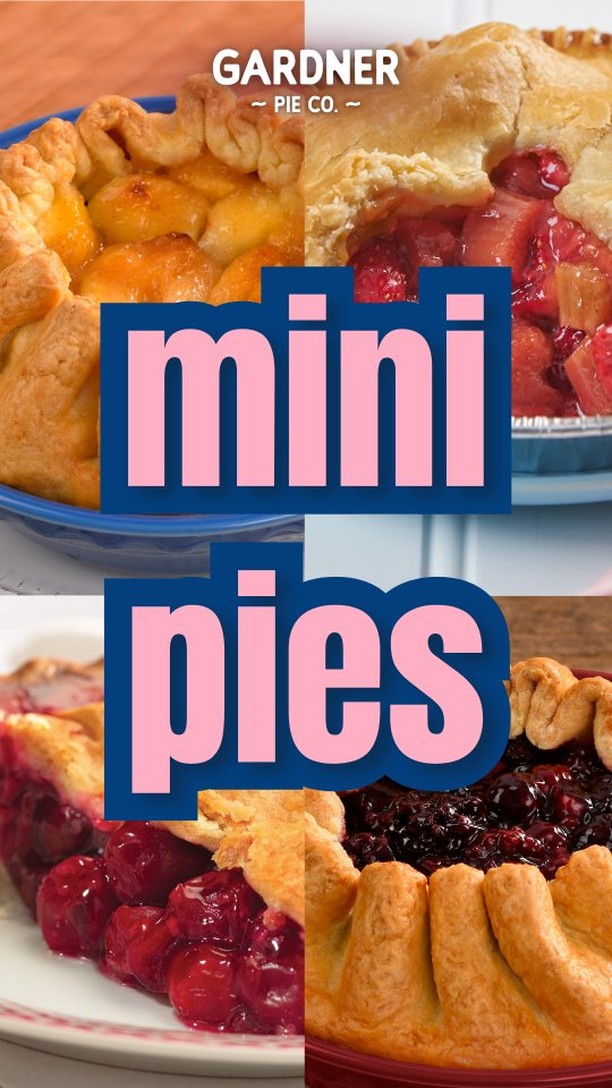 The mini pies are perfect if you want to sample a few flavors and share with your special someone 💕
#gardnerpie #valentinesday #valentinesdessert