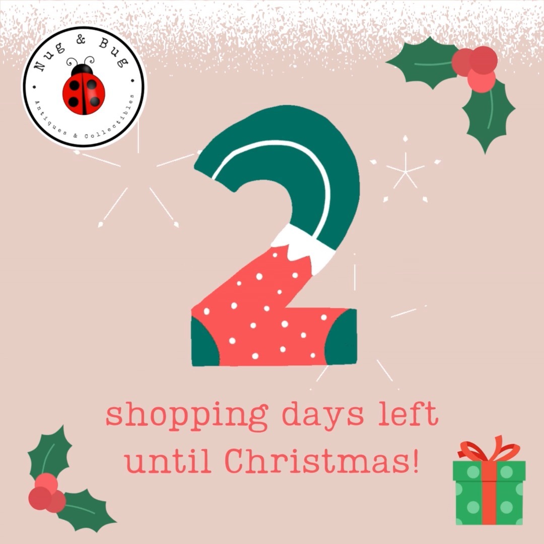 ๐โจ Only 2 Shopping Days Left Till Christmas! โจ๐
.
Timeโs ticking! ๐ Donโt let the clock run out before grabbing the perfect gifts for your loved ones.
Whether youโre shopping for a Nug or a Bug, weโve got something special waiting just for you! โค๏ธ
.
Swing by Nug & Bug today and tomorrow to check those last-minute gifts off your list. ๐
๐ผ๐
.
๐ Store Hours:
๐ Monday 11 - 5 & Tuesday, 11 โ 3
Letโs make this holiday season magical together! โจ
.
.
#antique #furniture #furnitureflip #reclaimed #collectible #jewelry #instagood #love #verabradley #connecticut #boutique #rarefinds #NugAndBugAntiques #MarlboroughCT #HolidayMemories #ShopLocal #VintageChristmas