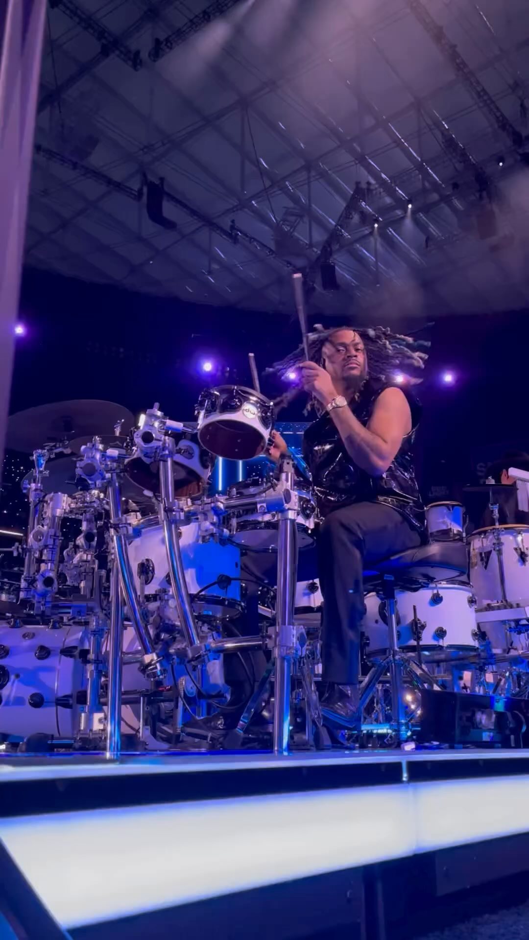 Posted @withregram • @stixxtaylor Super Bowl 2024! Was A Success Shout Out To My Tech @jrworldwide For Everything I Love You More Than Words Can Express!! Cymbal Design & DrumRack Design By @jrworldwide #ThankYouGod4MyGift #DWCollectors #Maple/Mahogony Also Shout To All My Companies That Has Been Here For Me Since Day 1 I Love Each & Every One Of You! @zildjiancompany @remopercussion @vicfirth @dwdrums @jhaudio @drumdots ⚪️