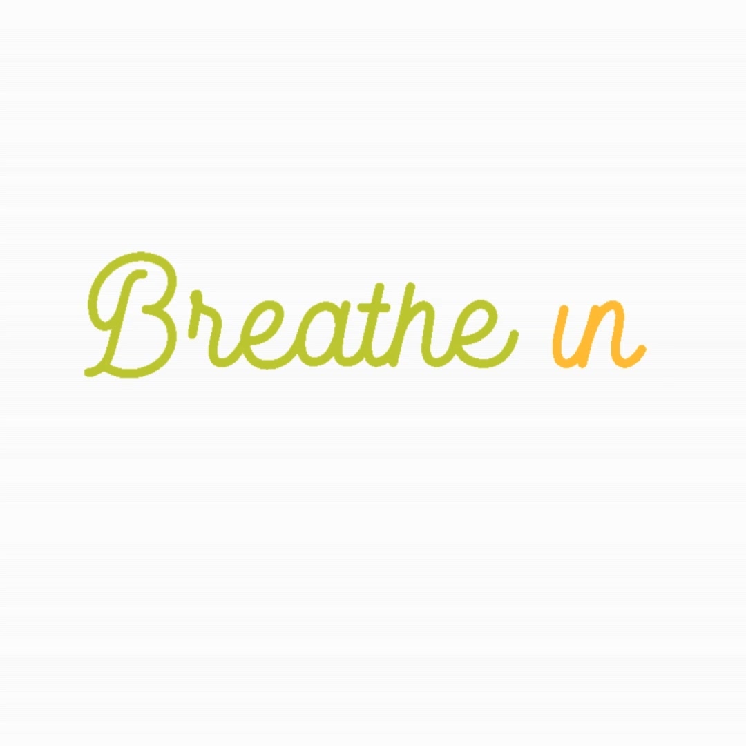 Breathe in, breathe out... amazing how calming it feels, so simple.... ♥