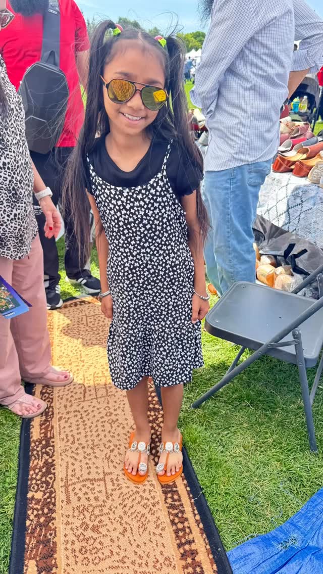 Our beautiful client in our kids kholapuri chapal and kids red ghungroo jutti ❤️ #kidsfashionblogger #jutti #punjabikids #gurkiandharki #handmadewithlove #happy #viralreels