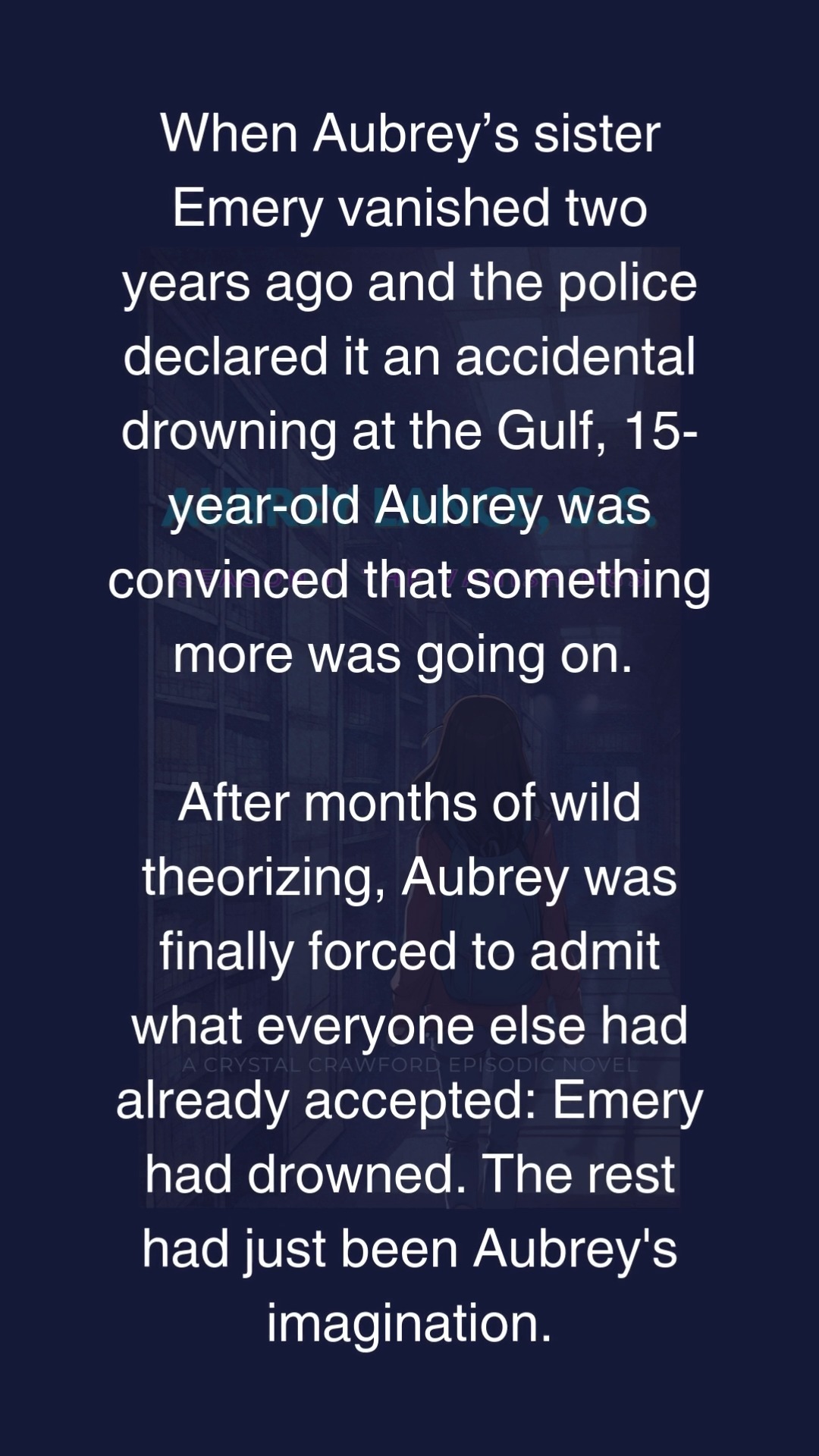 If you love young adult mystery, MAGIC (this is a fantasy-mystery!), puzzles, twists, sweet moments, tight-knit families, and strong friendships, you'll love my new serial, Aubrey Lance, S.S. (Supernatural Sleuth)!
Read Aubrey Lance, S.S. -- Season 1: The Vanishings, for FREE in the forum on my website! New episodes post daily Monday-Saturday until the story is completed.
Link in bio!