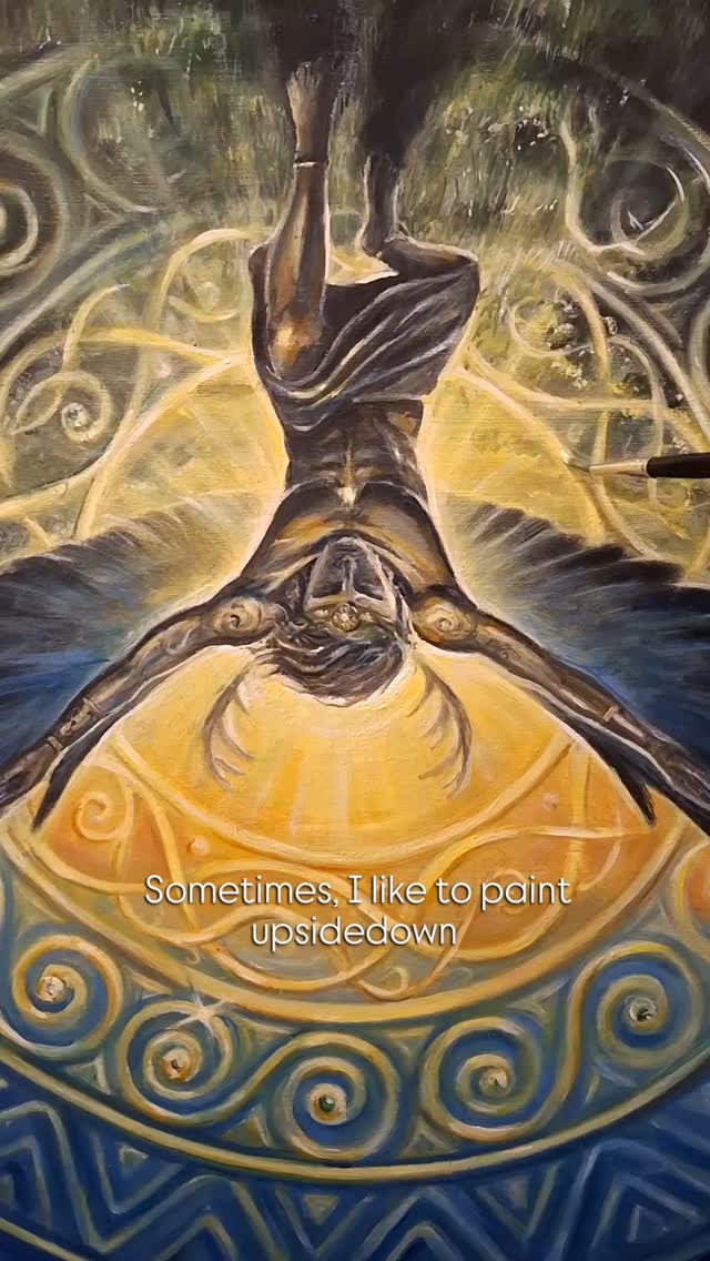 Sometimes, I like to paint upside down. 🙃
Why? Because it actually helps me see things more clearly after I have been staring at the upright image too long. This is a technique I teach in my art classes to students who are struggling to get proptions correct. When something is upside down, it is out of context for how the brain would normally understand and translate it. This forces you to see things differently and thus examine deeper. You start to see things as they actually are, not what you think they are or should be. 99 times out of 100, the drawings people produce from viewing something upside down come out infinity better than if the same person did an upright drawing.
✨️That's a top tip for artists/aspiring artists ✨️
Btw, this is also a life hack tip! This technique can also be applied to any area of your life if you take life as your canvas. Shift perspective. Pretend as if you don't know the object or experience in front of you. Learn to see it for what it actually is, not what you want it to be or think it should be.
#toptip #artist #artist tip #lifehack
#solstice #warrior #solarwarrior #ancientwarrior #cuchulainn #lugh #solarwarrior #rise #resurrection #sun #oils #oilpainting #wip #workinprogress #visionaryart #visionaryartist #irishvisionaryart #irishartist #celticart #celticartist #mythology #Irishmythology #painter #myth #mythologicalart #Ireland #Irish #celticwheel