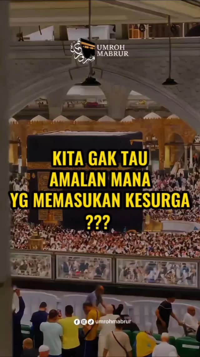 😭😭😭
Amalam Mana yang Akan Membawa Kita ke Surga
----------------------------------------------
PT. Umroh Mabrur Indonesia
Telpon / Whatsapp : 0859-35000-700
Operated by PT. Ameera Hati Mulia
SK Kemenag No.U.432 Tahun 2021
#umrohmabrur #umroh #umrohmurah #umrohhemat #umrohpromo #haji #hajikhusus #hajifuroda #makkah #madinah #jeddah #umrohbackpacker #umrohplus #hajiindonesia #umrohindonesia #semuabisaumroh #umrohramadhan