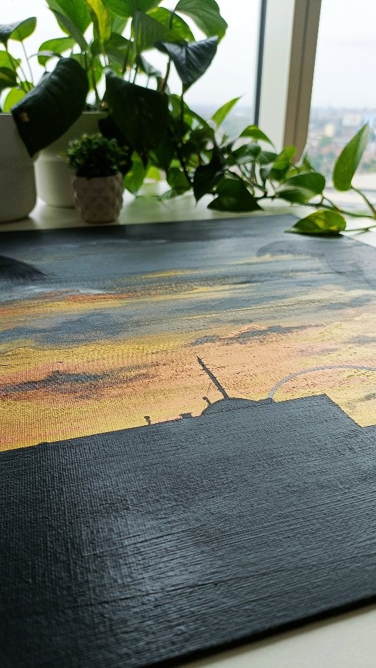 𝗚𝗼𝗹𝗱𝗲𝗻 𝗘𝘅𝗰𝘂𝗿𝘀𝗶𝗼𝗻
(Saint Gilles les Bains, La Réunion)
~ Acrylic Painting on Canvas Board
52.6 x 62.6 cm
⛵ That day spent on a boat could not have ended better than with this amazing golden sunset back to the port.
#art #artwork #painting #acrylicpainting #arts #artlife #trip #wanderlust #landscape #paint #love #happiness