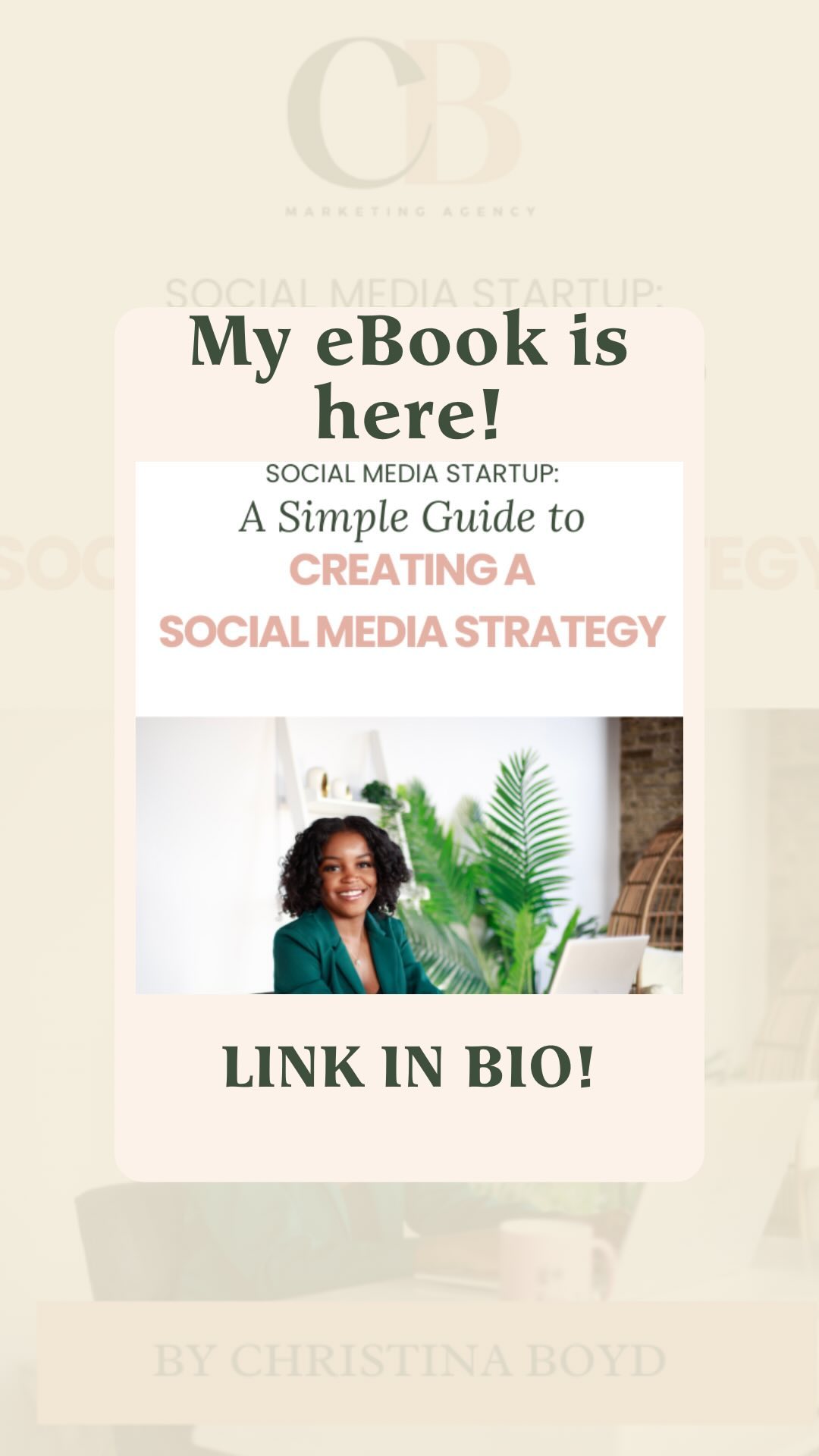 🚀 Exciting News! 📘 Unleash the power of your brand with my new eBook, 'Social Media Startup: A Simple Guide to Creating a Social Media Strategy.' 🌐 Tailored for entrepreneurs and small business owners, this guide is your go-to resource for simplifying social media strategy.
💡 Gain actionable insights to drive revenue, boost engagement, and build a thriving audience. From foundational principles to revenue-generation tactics and audience-building strategies, each page is filled with real-world examples and step-by-step guides. 🚀 Master engagement, measure key metrics, and adapt your strategy for long-term success. Whether you're a social media novice or refining your approach, this eBook is your
comprehensive guide to social media success.
📈 Download your copy today with the link in my bio and elevate your brand in the dynamic world of online engagement! 🌟
#SocialMediaSuccess #EntrepreneurGuide #DownloadNow #socialmediamanager #milwaukee #socialmediatips #socialmediastrategy #smallbusiness #smallbusinesstips #brandawareness #businessgrowth #marketingagency #marketing #smallbusinesssupport #wisconsin #cbmarketingagency