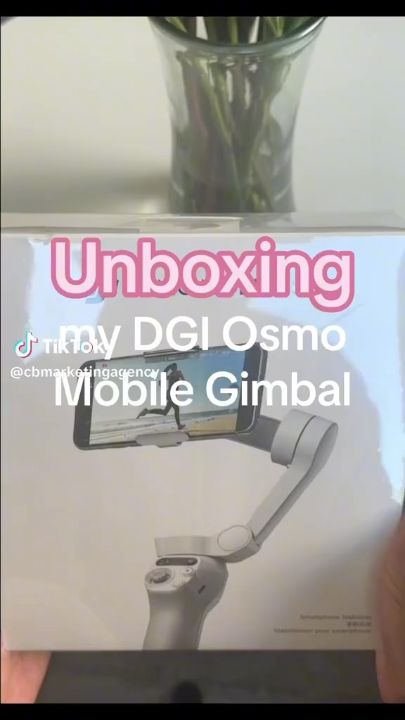 So excited I got my new Gimbal! This allows me to stabilize videos AND use the AI powered tracking capabilities.