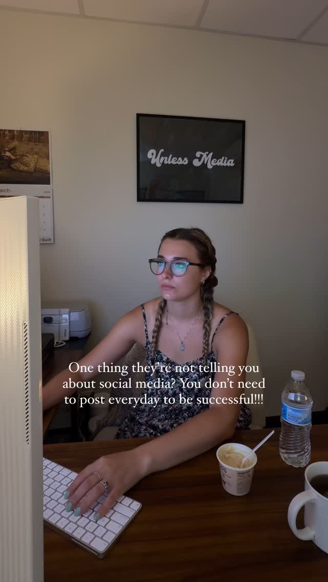 One thing they’re not telling you about social media? You don’t need to post every day to be successful.
Most of our clients are posting 3 to 4 days a week and growing month over month. Why? Because the content we’re sharing is real content with real people that REALLY showcases the business. It’s quality content, and it’s unique to their brand, so their audience remembers them!
Posting every day for two weeks and then ghosting for the next two isn’t “consistency.”
It’s way better to post 3 or 4 times a week consistently than to constantly chase daily posting goals you can’t keep up with.
Your Instagram shouldn’t look like a mix of random content from chasing trends to trying out random “guru” recommended content from all over the board. It should be a portfolio with a clear, creative reflection of your business or personal brand.
That’s how you grow with intention and how people REMEMBER you.
So next time a “guru” says you have to post every day to get results:
Remember that results mean nothing if you can’t sustain them or if those results don’t translate into real engagement, loyal followers, and an actual community.
That’s all - thanks for coming to my TED talk :)
#unlessmedia #socialmedia #socialmediamanager #socialmediamanagement #socialmediastrategy #socialmediastrategist #socialmediamarketing #marketingstudio #womeninmarketing #femaleownedbusiness #socialmediaforbusiness #socialmediamarker #marketinglife #socialmediatips #hudsonvalleyny #upstateny #hudsonvalleysmallbusiness