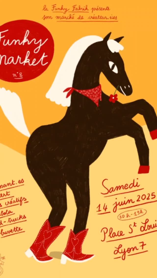 DANS UNE SEMAINE C'EST LE FUNKY MARKEEEET n°8 organisé par la @funkyfabrik 🥳
Je ne suis pas exposante car je serais en train de manger une raclette de juin à Paris (on dirait un kamoulox mais c'est la réalité)😅
Cependant J'AI PRÉPARÉ DES PETITS LOTS POUR LA TOMBOLA PARCE QU'ON NE M'ARRÊTERA JAMAIS D'OFFRIR DES TRUCS 😂😂😂
Comment / où se procurer un ticket, ou 2, ou 1000 ?
- sur place le jour J
- à la boutique de la Funky FabriK aux horaires d'ouverture (mar-sam 11h/19h) à Lyon 7
- sur la page dédiée helloasso (je mets le lien en dessous dessous)
L'annonce des gagnants sera à 18h au marché qui se déroulera Place St Louis (Lyon 7), les personnes tirées au sort pourront récupérer leurs lots en direct et si vous n'êtes pas là, le retrait se fera à la boutique par la suite !🥳
Pour prendre un ticket depuis son canapé :
https://www.helloasso.com/associations/funky-fabrik/evenements/tombola-funky-fabrik-8
Soutenez les créateurs lyonnais à coup de piécettes et tentez de remporter des lots trop biens ! 👀✨
Je compte sur vous
#lepigmentarium #aquarelle #funkymarket #lyon #villedelyon #artisanatfrancais #artisanlyonnais #faitalyon #marchedecreateur #marchedartisans #lyon7 #sortiràlyon #juin