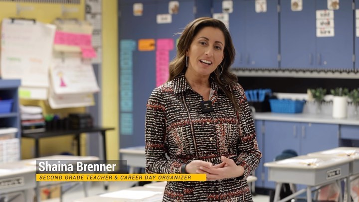 We filmed the first-ever Career Day at Elms Elementary School in Jackson, NJ . This event was spearheaded by New Jersey’s Milken Award winner @shainabrenner