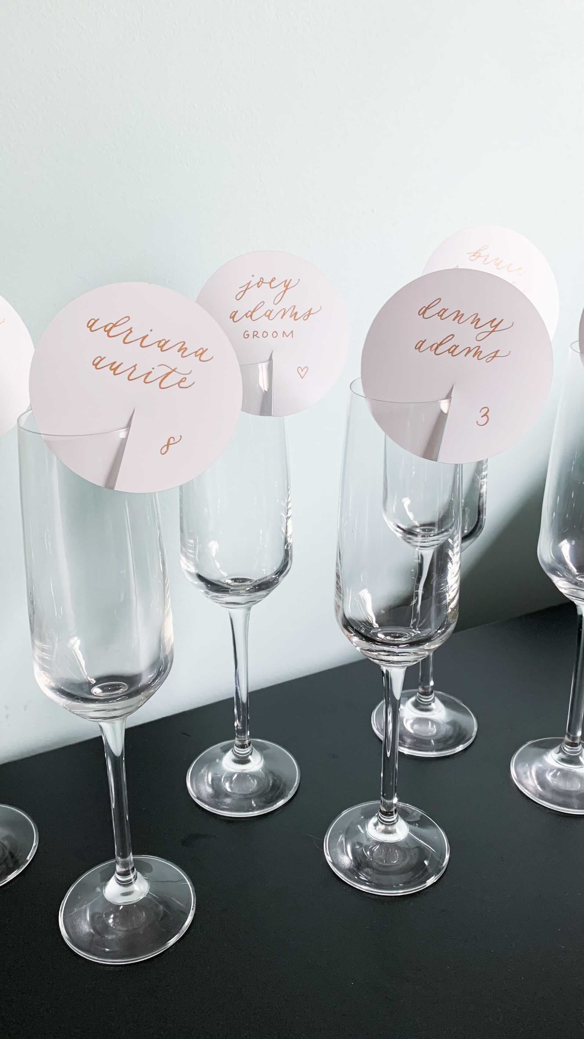 🥂 Raising a glass to Sam & Joey who tied the knot over the weekend after lots of ups and downs during planning!
Love these simple escort cards that make a big statement, and make all of your guests feel like a 10 😉
#allicatcalligraphy #weddingcalligraphy #moderncalligraphy #phillyinlove #phillycalligrapher #njbride #njcouples #phillycouples #phillybride #newjerseybride #southjerseycalligrapher #customcalligraphy #marrymephilly #phillywedding #jerseyshorewedding #weddinginspiration #champagnewall #escortcards #champagneglass