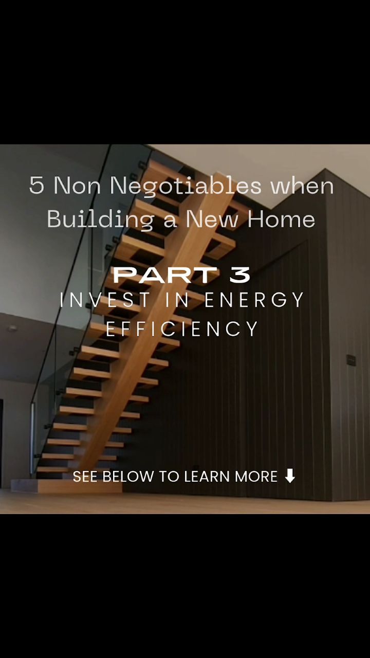 PART 3. Invest in Energy Efficiency.
There are minimum standards required when building, however, insulation and glazing are not the only items to consider. You should also research the type of window frames, solar panels, type of hot water units, appliances, the list goes on...
Investing in energy efficiency during your build will reduce your energy bills.
Call us now to learn more about our clients journey 1300 243 912 or email alex@martonbuilders.com.au
#building #builderstips #buildingadvice #nonnegotiables #melbourne
