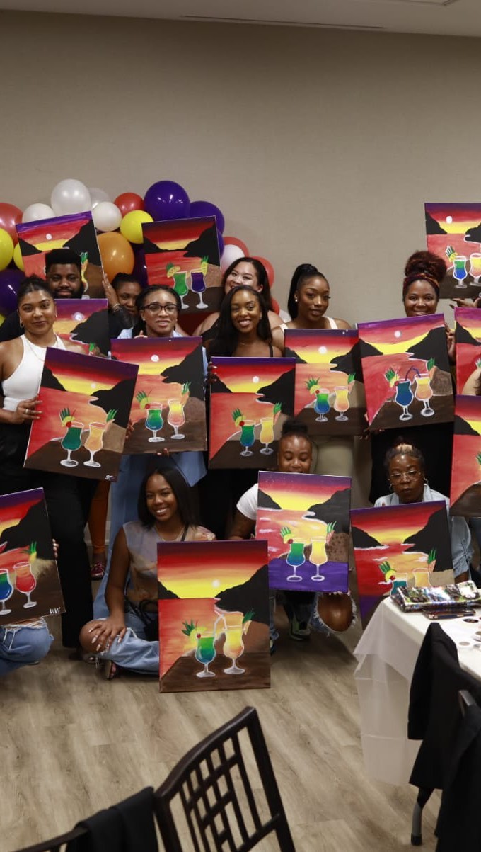 We had our 1 year anniversary #PaintAndSip on May 6th and it was amazing! Huge shoutout to everyone that came out to celebrate and participate. Also, thank you to everyone who’s been supporting us during our first year. There’s more to come!!
Follow us to stay tuned! 🥂