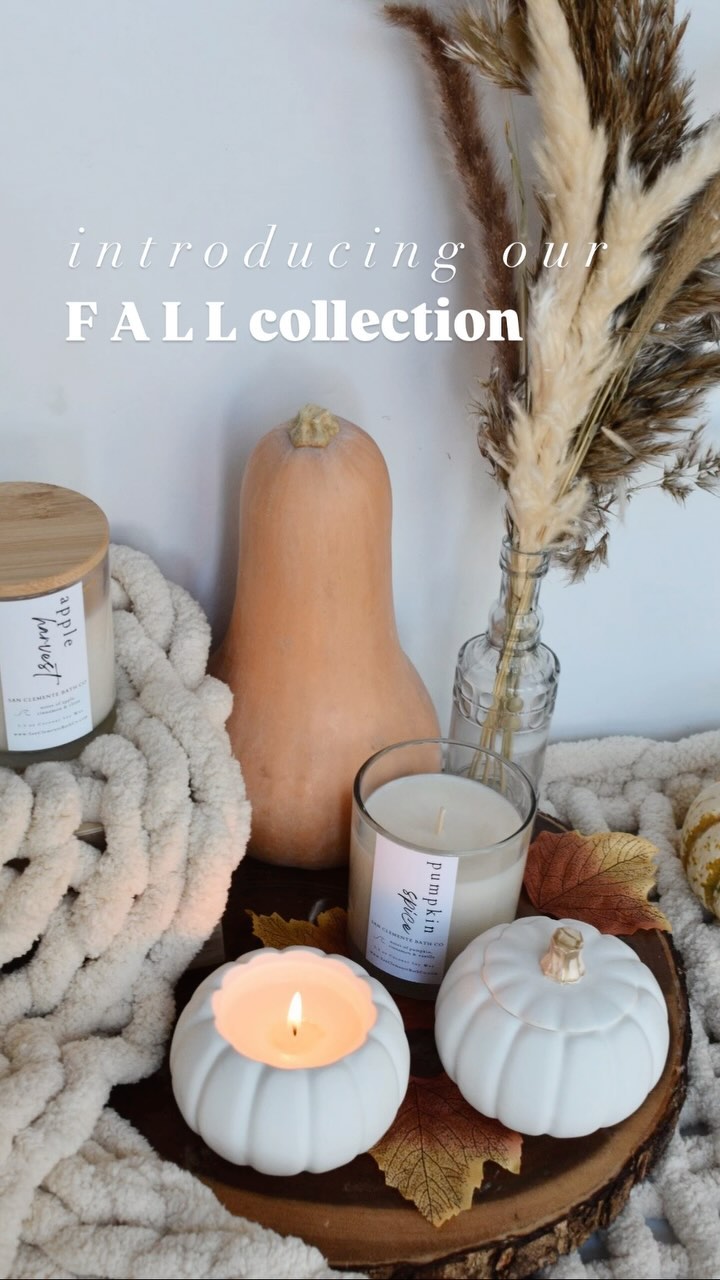 F A L L Collection is here!!! 🍁🎃🍃🍂🫶🧡
As the mornings begin to feel more crisp and the leaves start to change, make sure you have your favorite scents to bring the aromas of the season into your home 💛