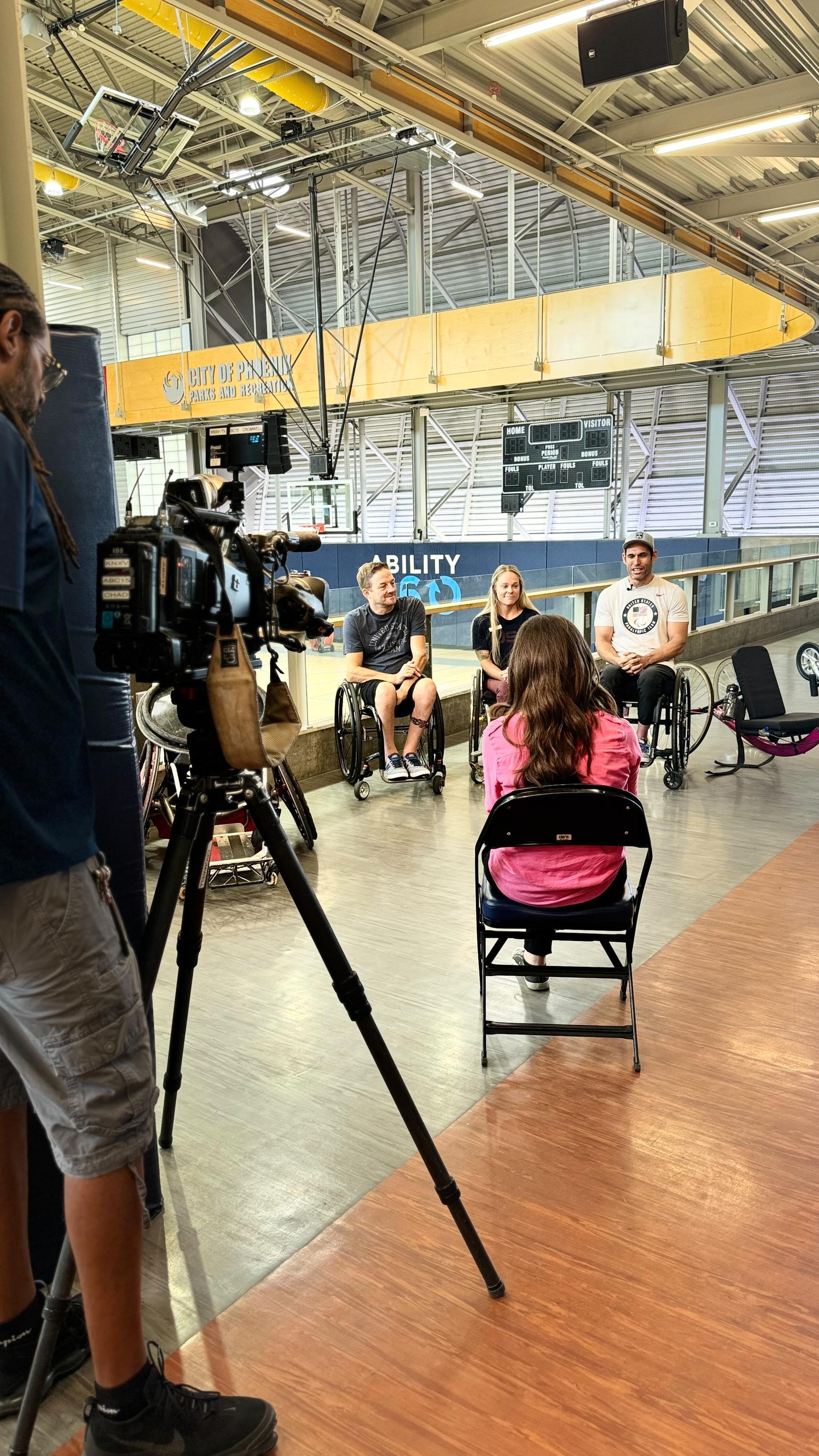 Had the opportunity to share my story, my partnership with @ability360 and about the Paralympic Games with @abc15arizona last week. Any time I can educate others about my sport and the Paralympics I am honored. I wear the Paralympic badge proudly, opening ceremonies begin today! 🇺🇸