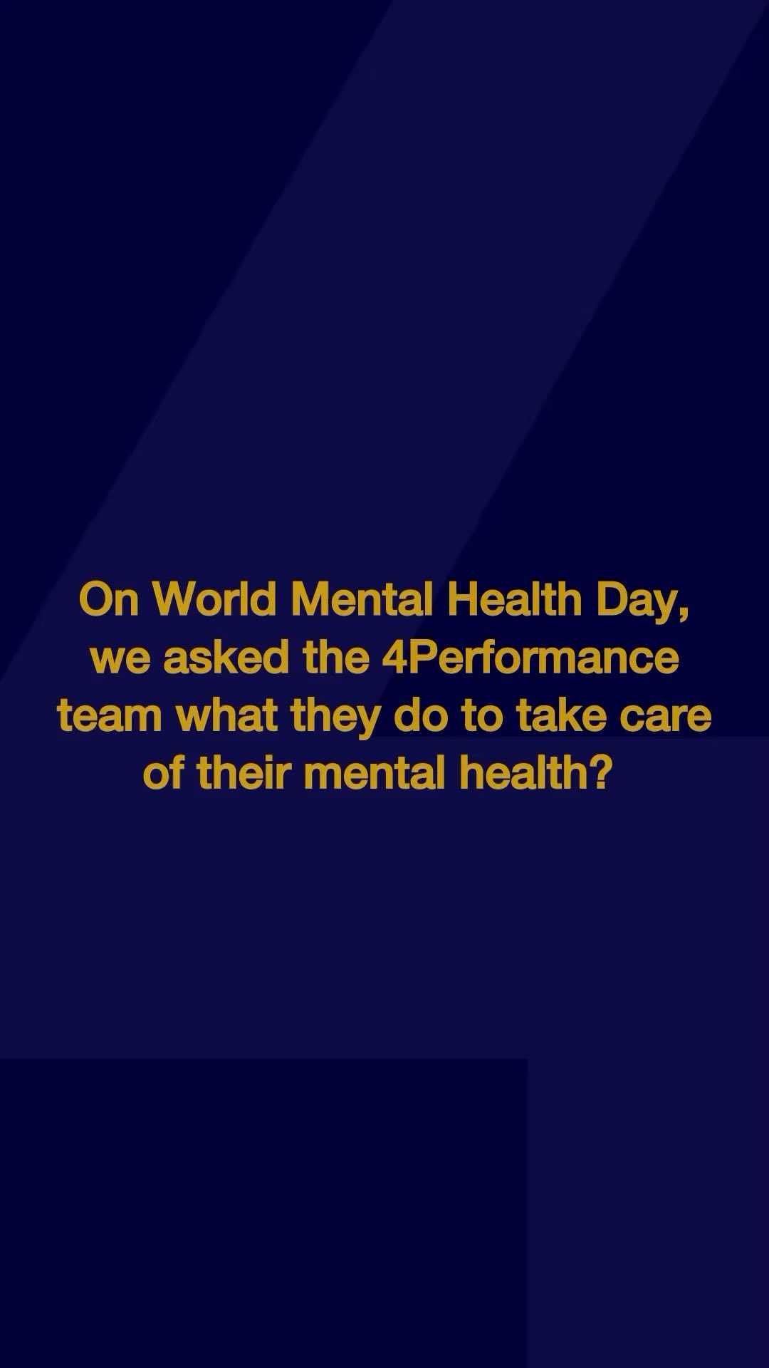 On World Mental Health Day, we asked the 4Performance team what they do to take care of their mental health?
Let us know in the comments what your favourite way to look after your mental health is!
Team: @jon_warren_tri @sunshine_nutrition_ @aspiresportpsych_pt @gb_triathlon @nick_c_tri @charl0tte.tris @markbillyard
Partners: @momentum.cycles @gbmedalboards @youngagain_cycles @otesportsgb @nrgchains @rideparcours @zone3official @revolverwheels_aeroworks @bikeboxalan @completephysio @themagic5 @nopinz
#worldmentalhealthday #mentalhealth #mentalhealthawareness