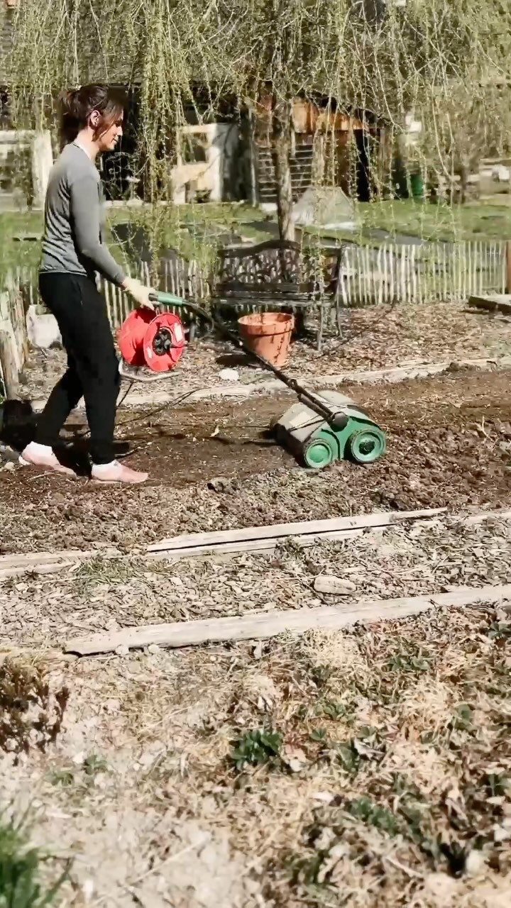 Beetvorbereitung mit dem Vertikutierer - love it!
Natürlich stilecht mit der Kabeltrommel im Schlepptau. 😅
#beetvorbereitung #flowerbauer #nixblöd #pflanzzeit #frühling #kabeltrommel #vertikutierenfüranfänger