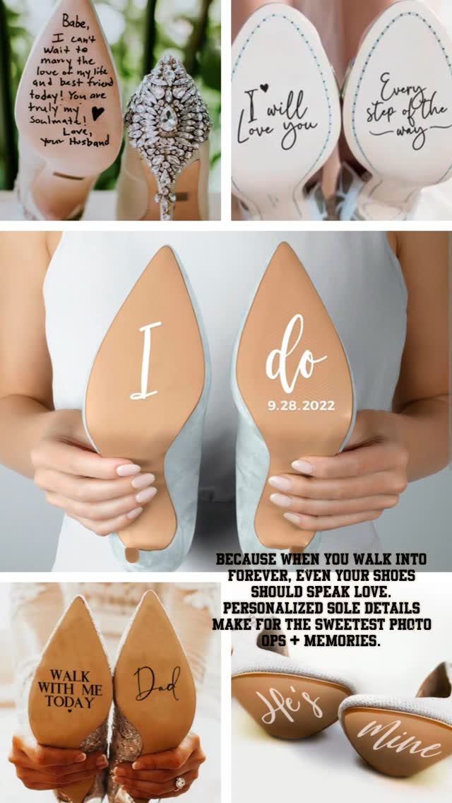 The beauty is in the details. These custom soles aren’t just shoes—they’re a snapshot of your story.Because when you walk into forever, even your shoes should speak love. Personalized sole details make for the sweetest photo ops + memories.
#bridetobe #weddings #itsthelittlethingsinlife #detailsmatter #pictureworthy #UpliftingCloset #love #smallbusiness #godaboveall