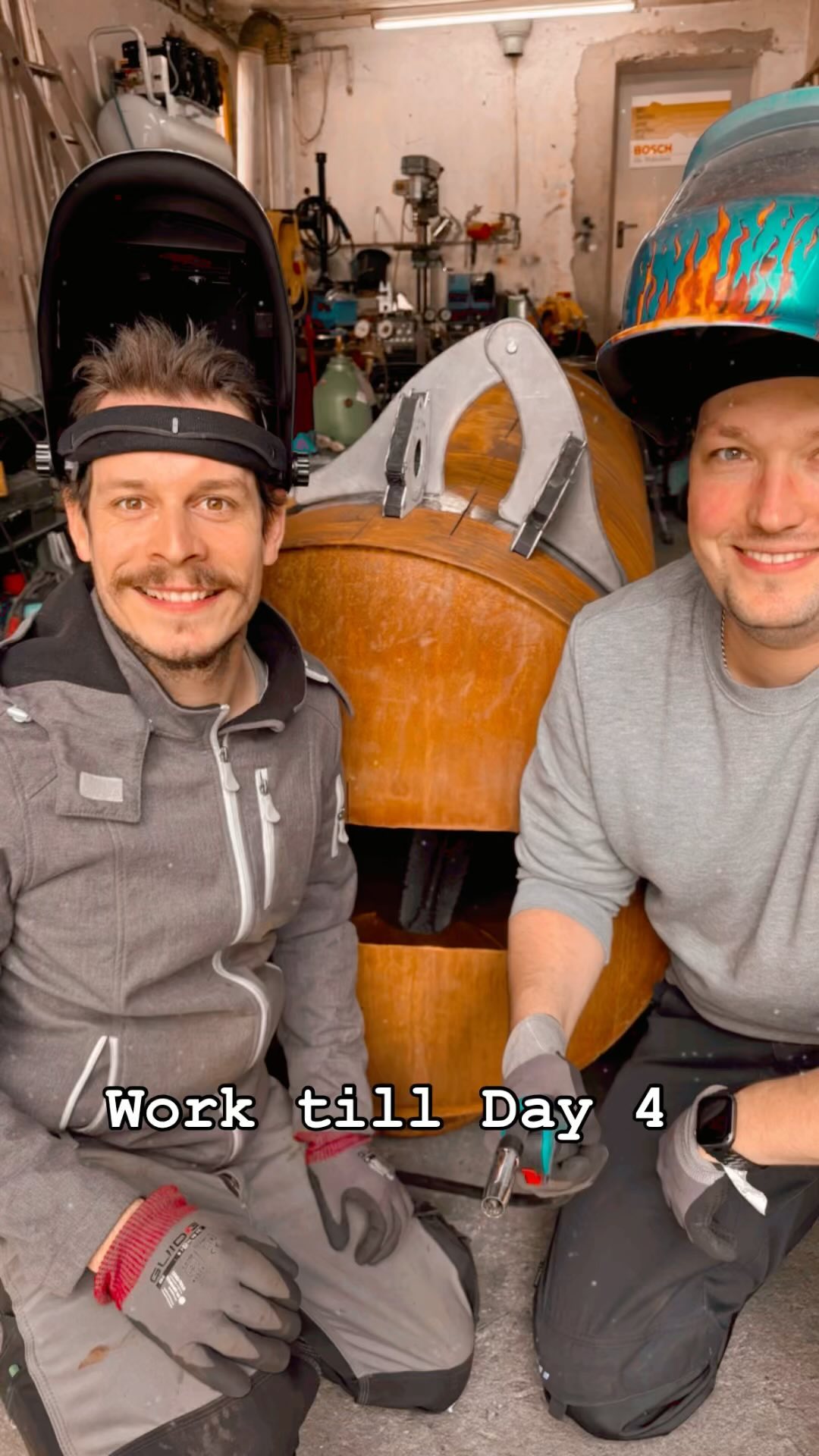 Smoker bau Tag 4. Hemsen & Ecke