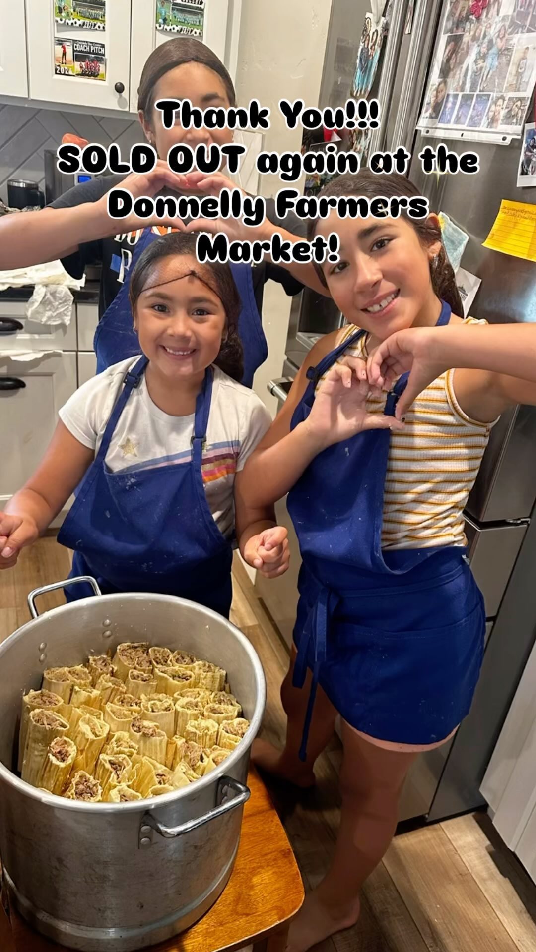 Thank you all for the support! We SOLD OUT again at the Donnelly Farmers Market today! Message or text us for special orders so we can make sure to have your favorite tamales available for you! We look forward to returning to Rancho Genesis this November!