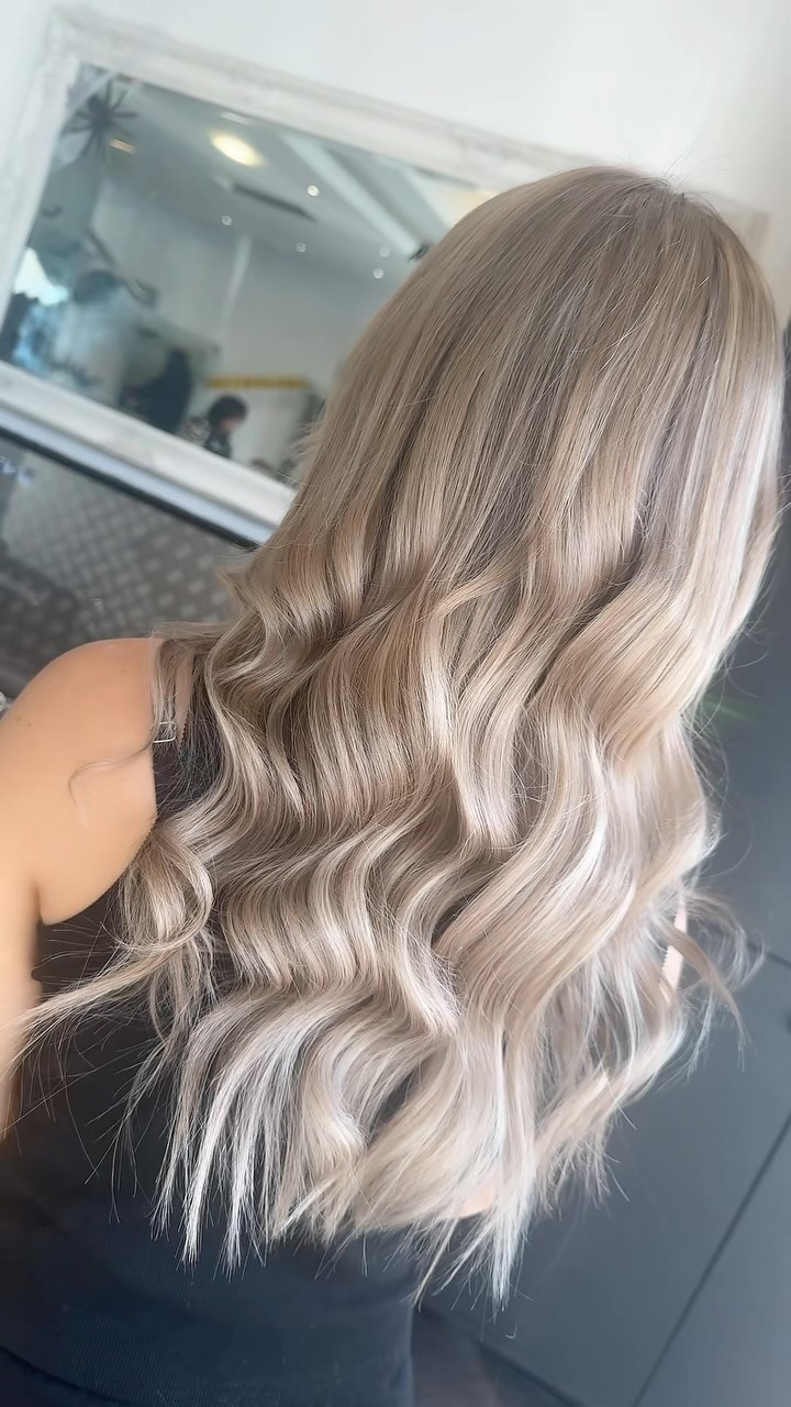 Soft blonde transformation by Amber todayšš¤
