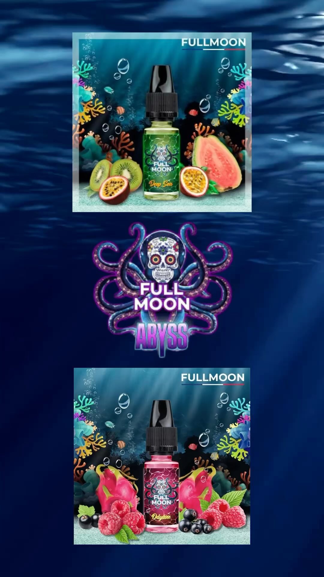 À découvrir rapidement ! La nouvelle gamme de Full Moon . Nous vous la proposons en DIY . 4 nouveaux arômes à vous faire plonger dans les Abyss ! 😉
#diy #arome #abyss #fullmoon #lorient #hennebont #vapoway