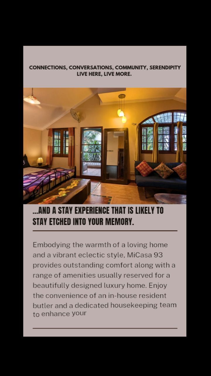 Embodying the warmth of a loving home and a vibrant eclectic style, MiCasa 93 provides outstanding comfort along with a range of amenities usually reserved for a beautifully designed #luxuryhome
Enjoy the convenience of an in-house resident butler and a dedicated housekeeping team to enhance your #experience
🐾🖌️🐕🎲🎙️🍽️🏺👨🍳😋🥧🖌️🥁🎻🎸🕺💃🏡❤️🏵️
#laas #livehere
#airbnb
#live #work #play #create
#travel
#connections #conversations #community #serendipity
Say NO to #travel #fatigué #HappySpace